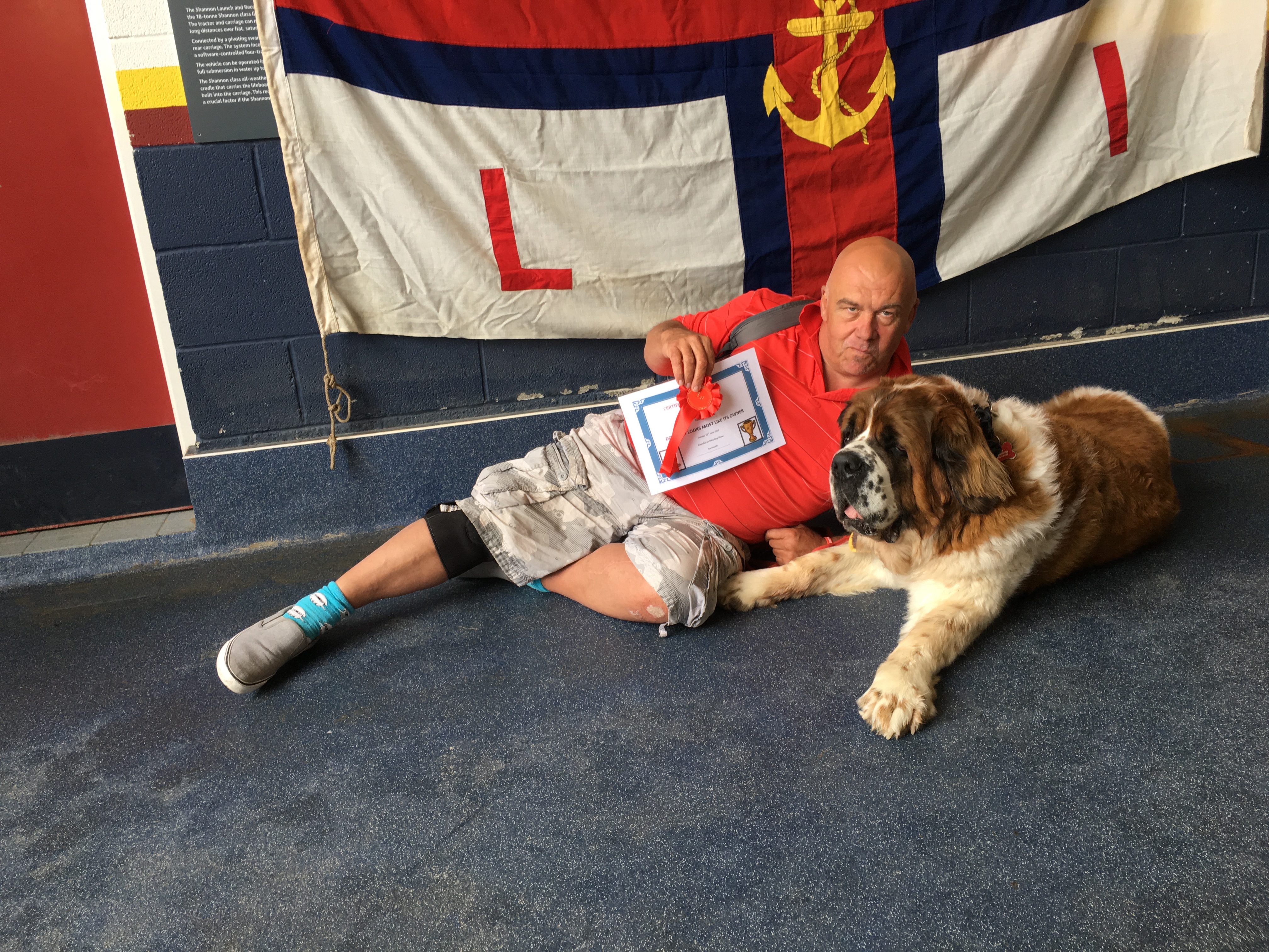 Dog most like its owner Bella with Colin from Bristol