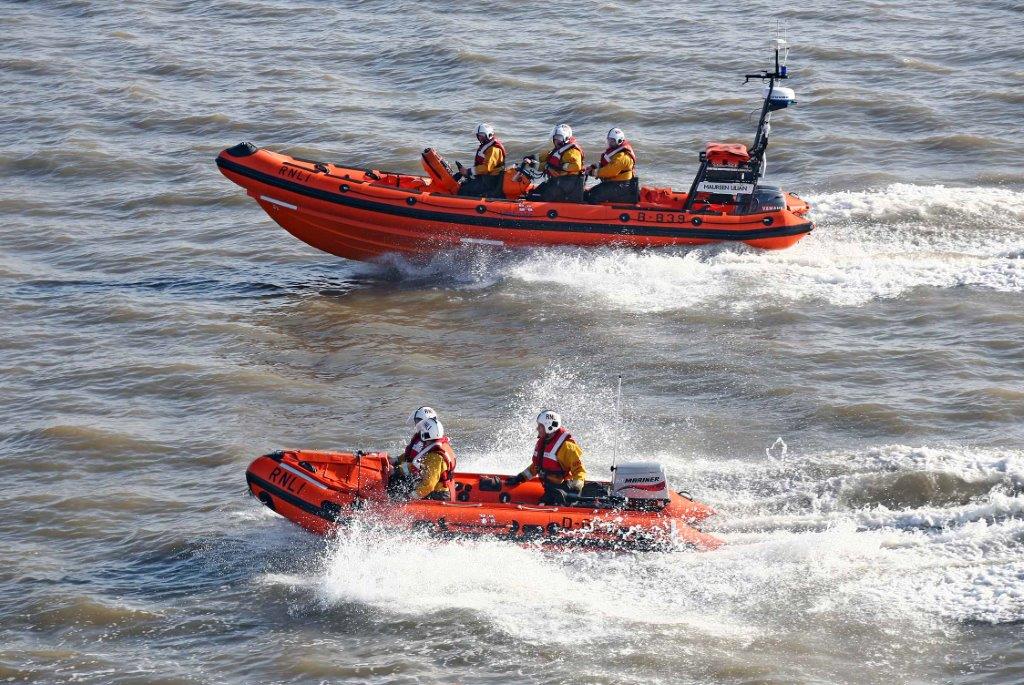 Penarth RNLI Atlantic 85 and D-class lifeboat
