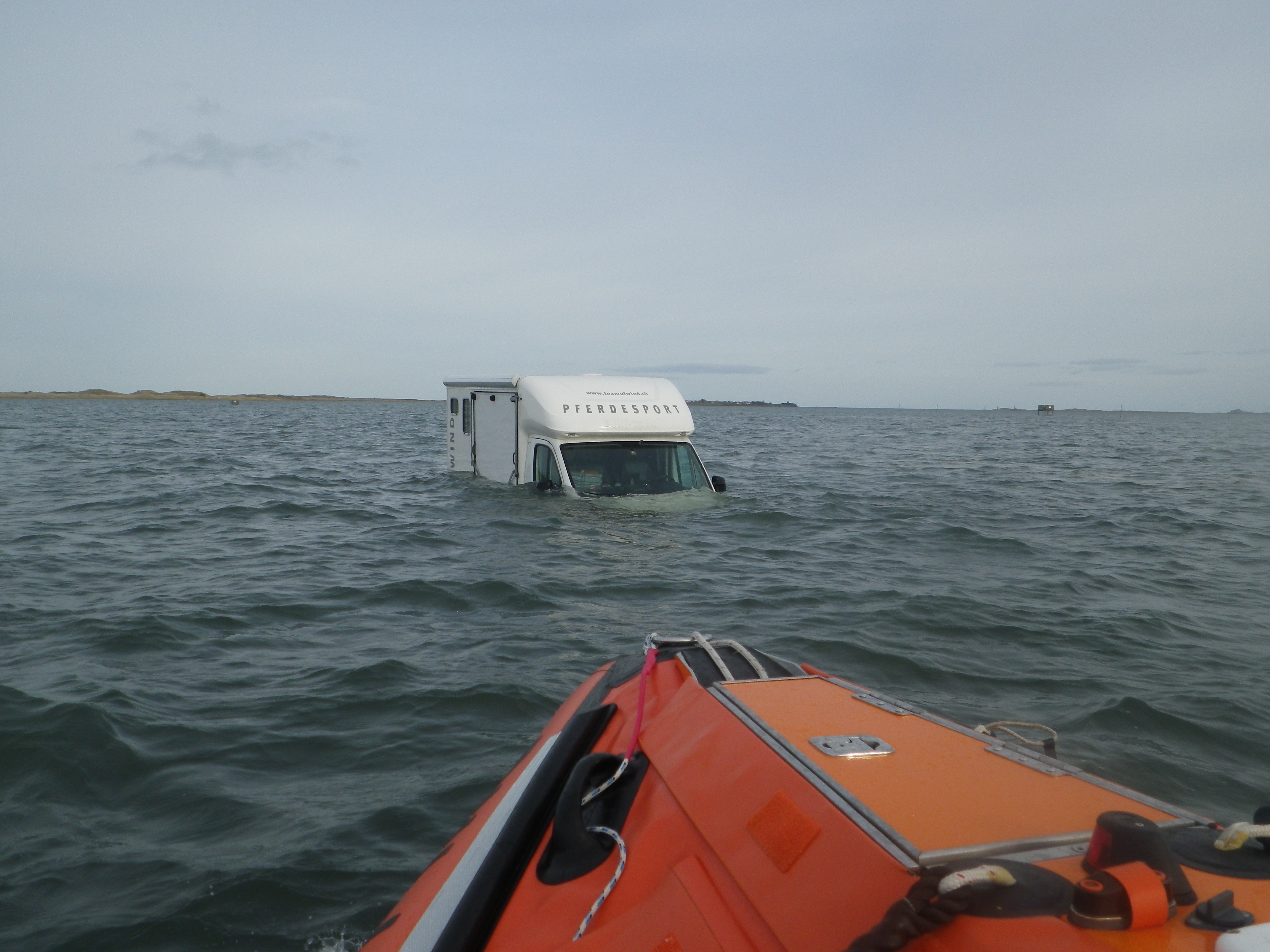 ILB approaching the stranded vehicle