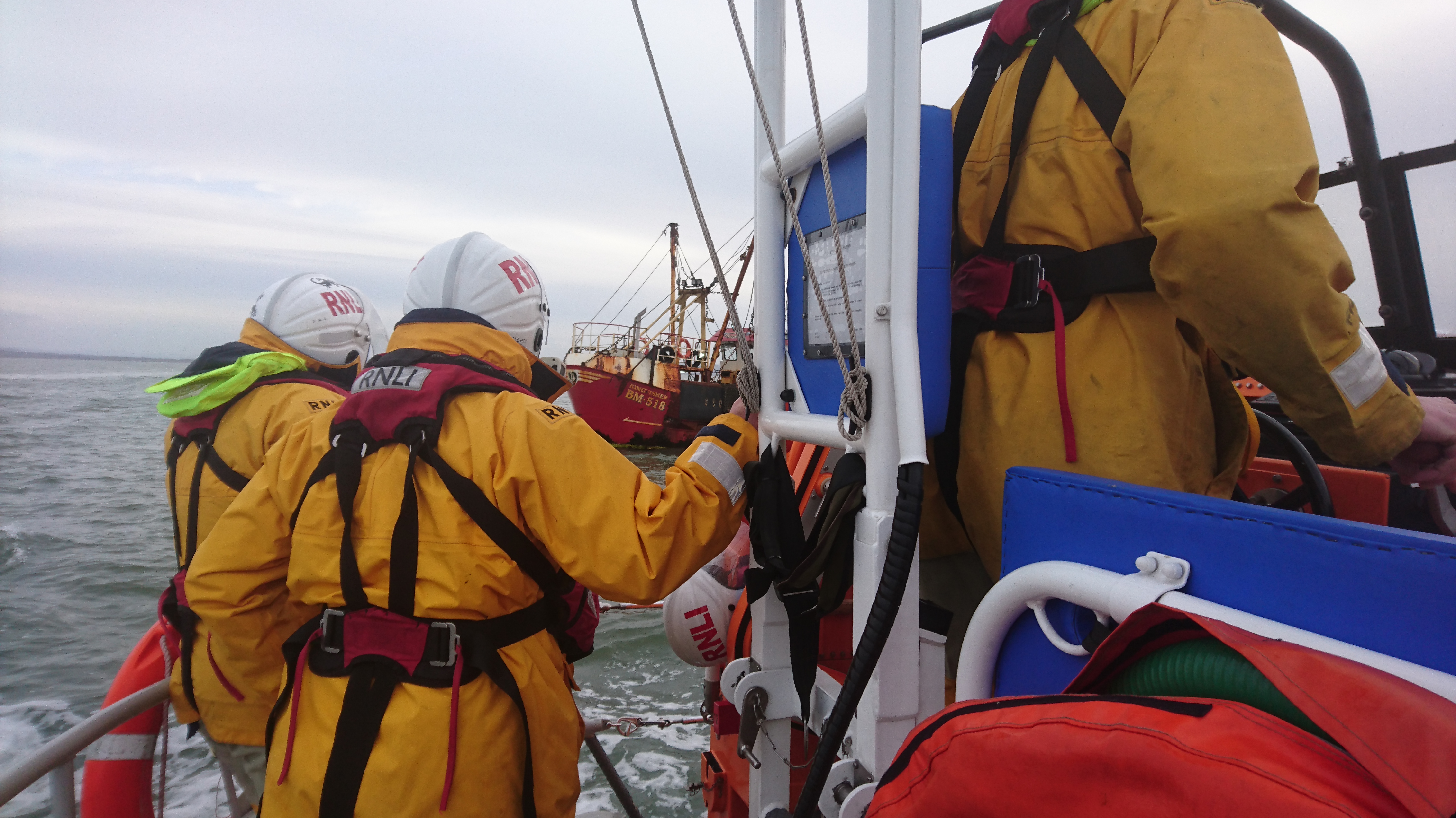 Medical Evacuation of crew member from Scallop Dredger