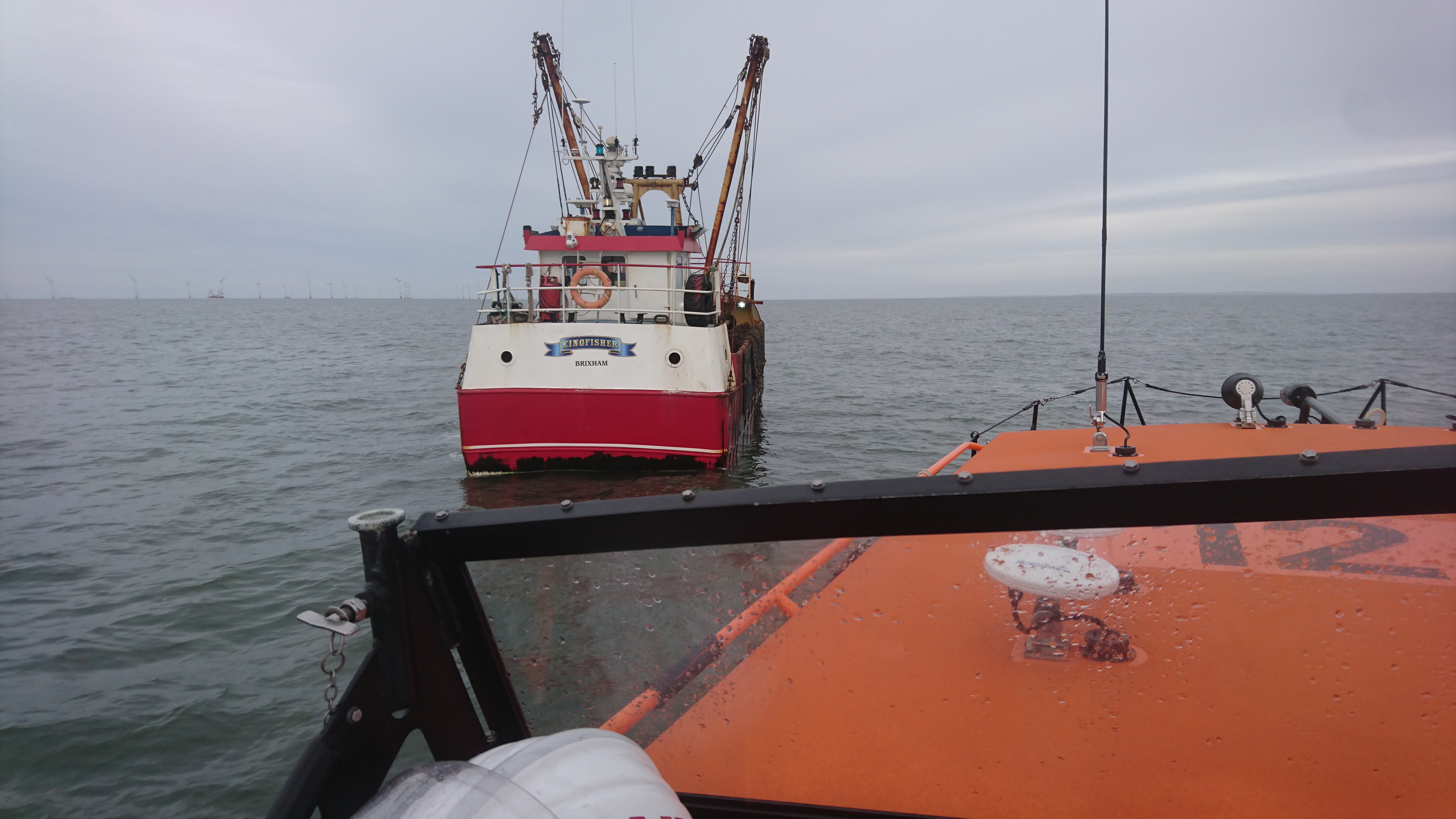 Medical Evacuation of crew member from Scallop Dredger