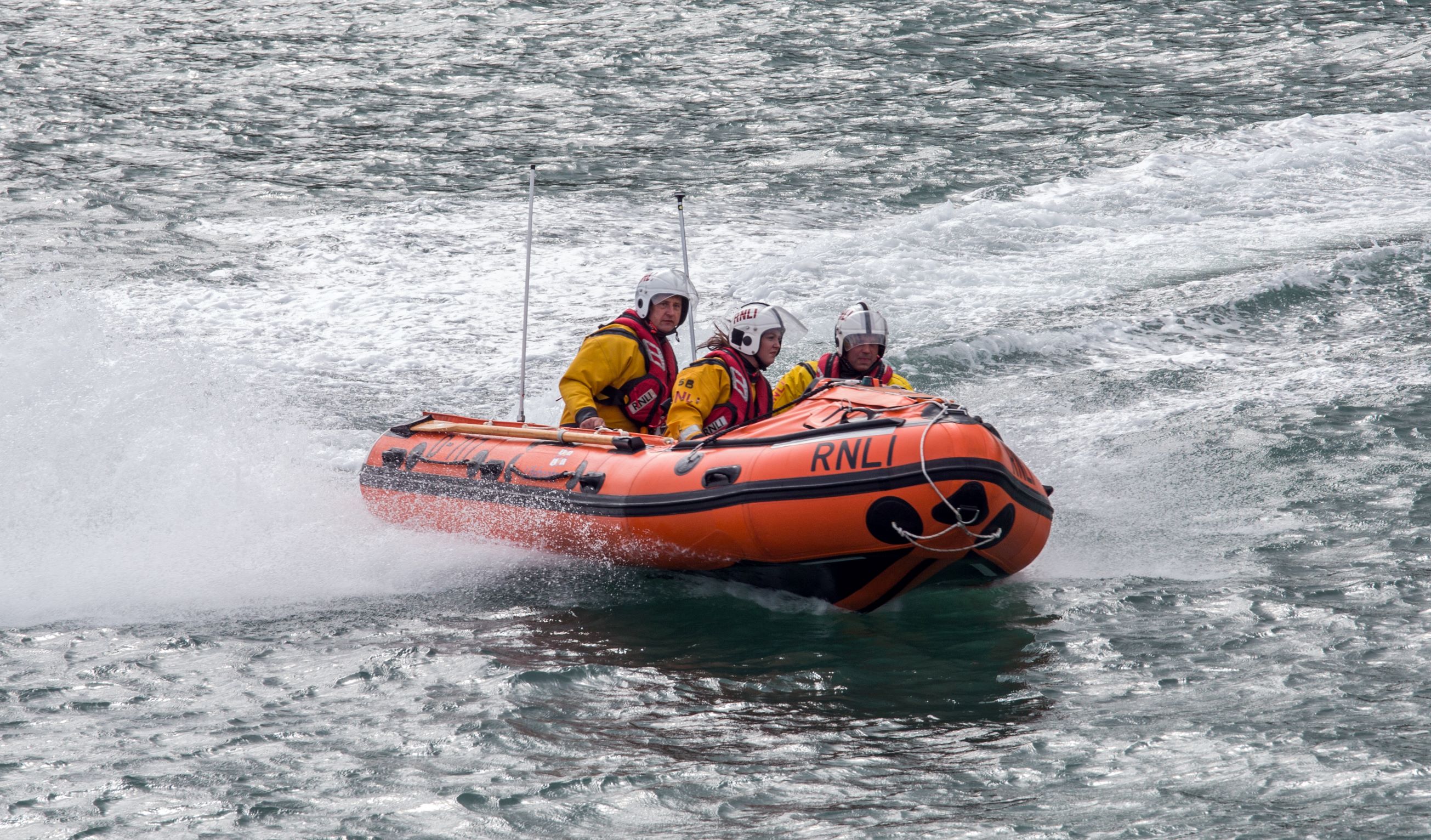 D Class lifeboat with crew