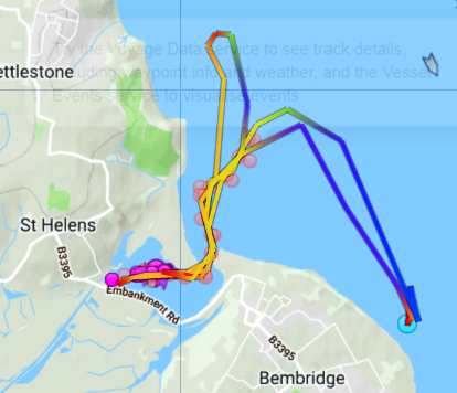 Track of RNLB Alfred Albert Williams