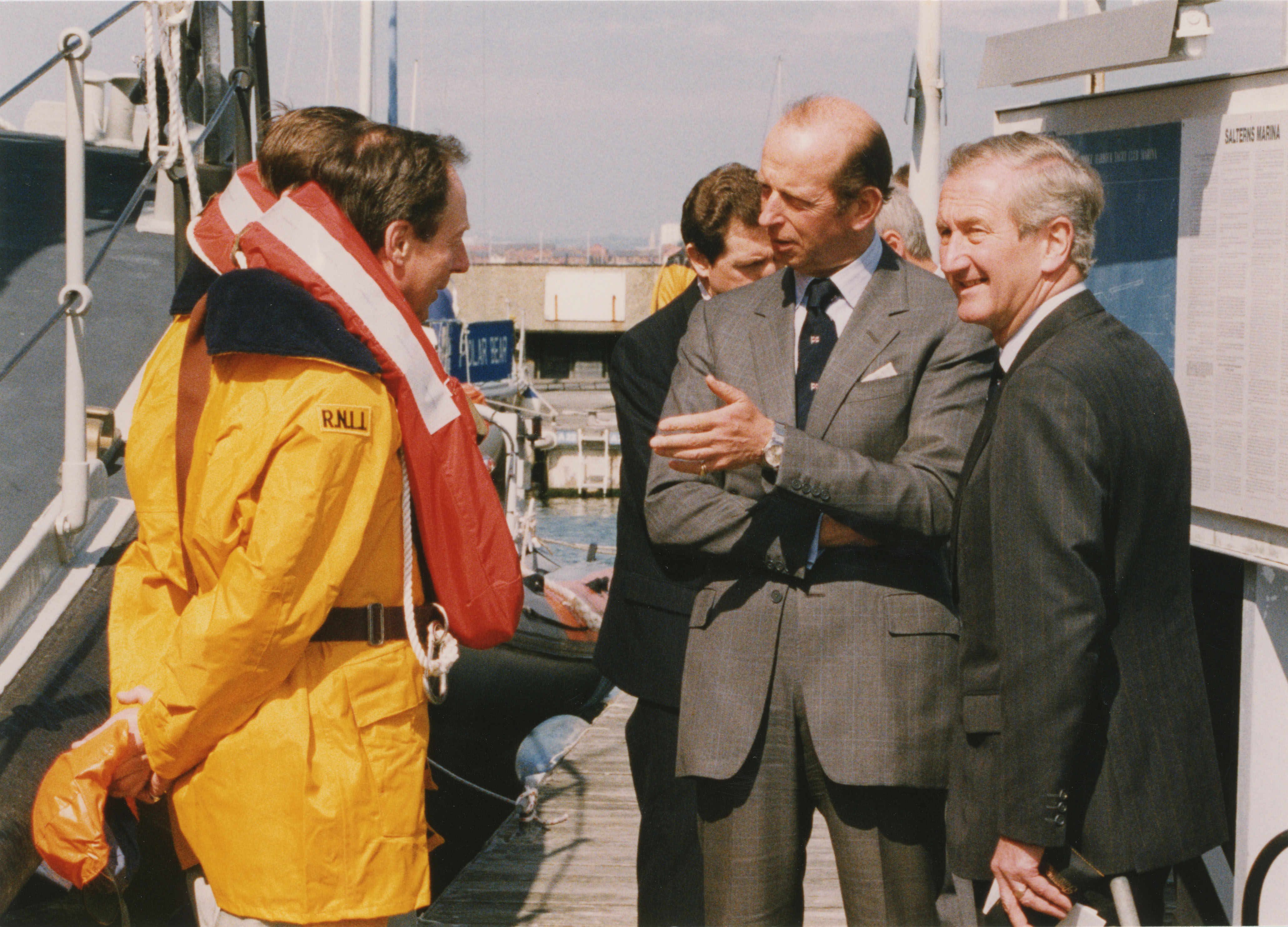 His Royal Highness meeting with volunteers at Poole in 1993