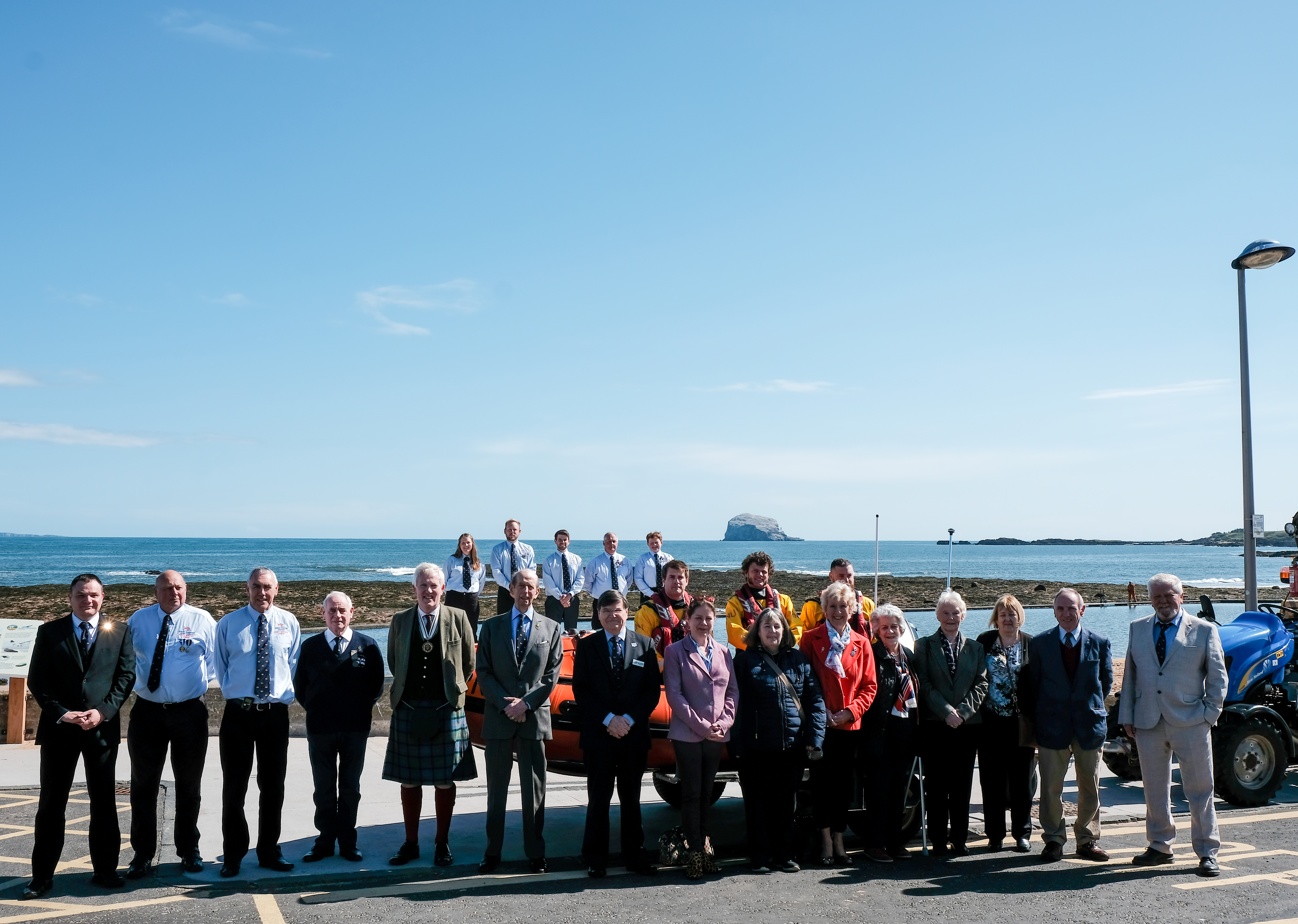 His Royal Highness during his visit to North Berwick Lifeboat Station
