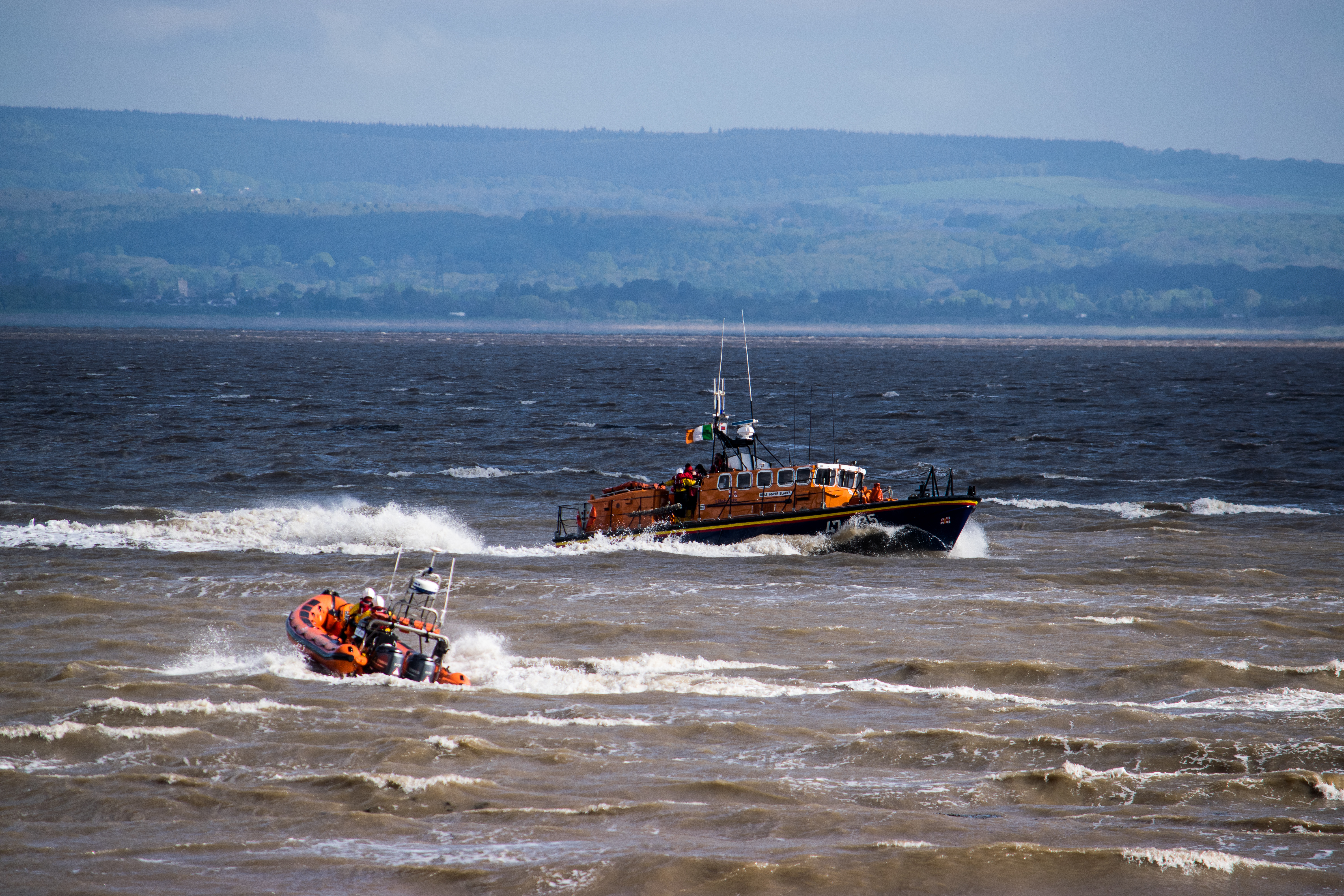 RNLB Annie Blaker with The Portishead Lifeboat My Lady Anne