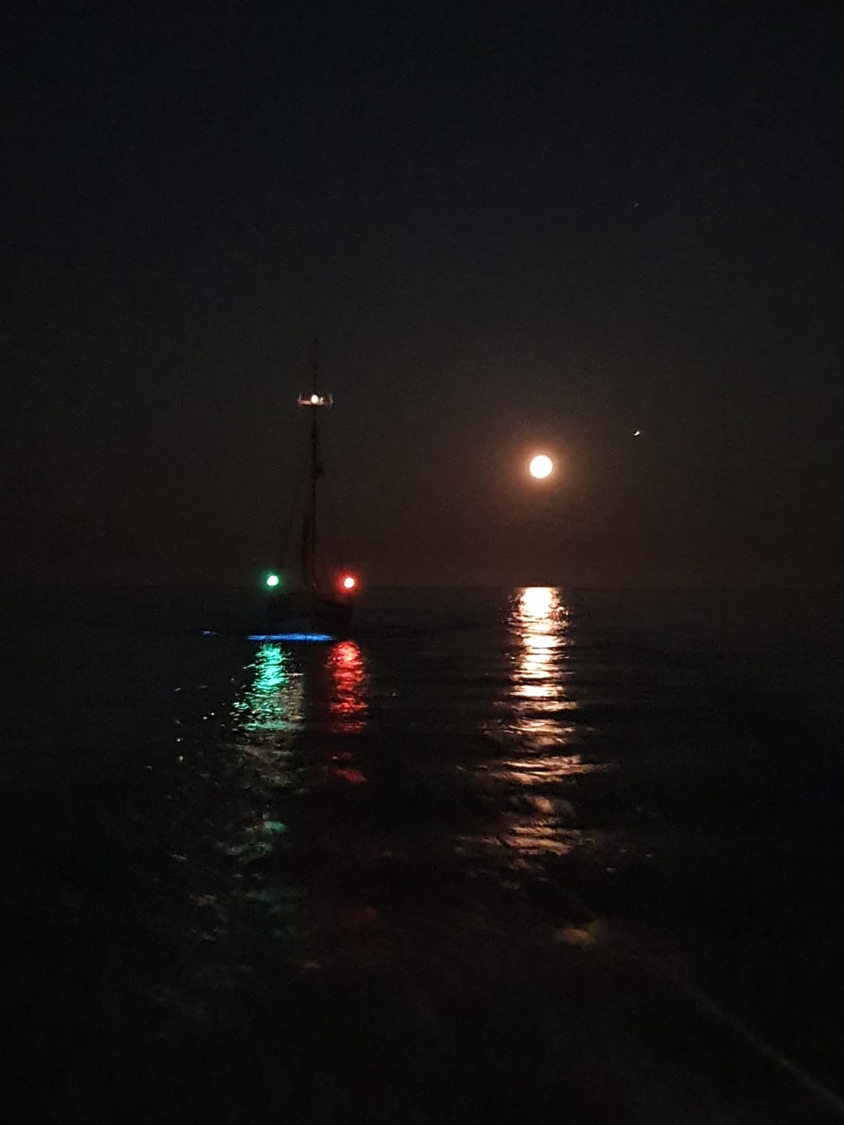 Vessel in darkness