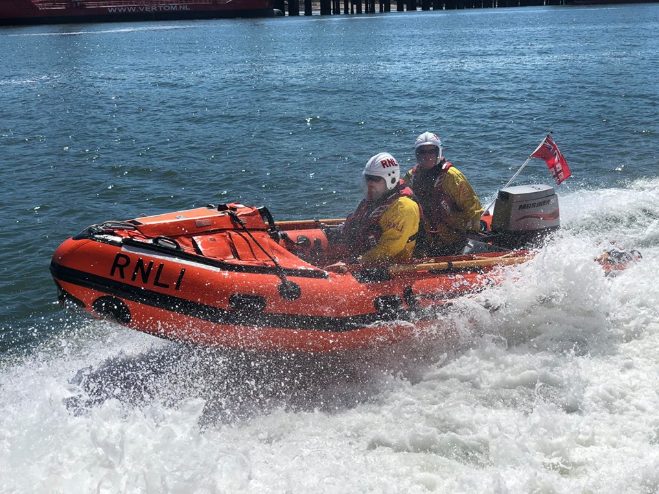 The Sheerness 'D' class inshore lifeboat 'Buster' .