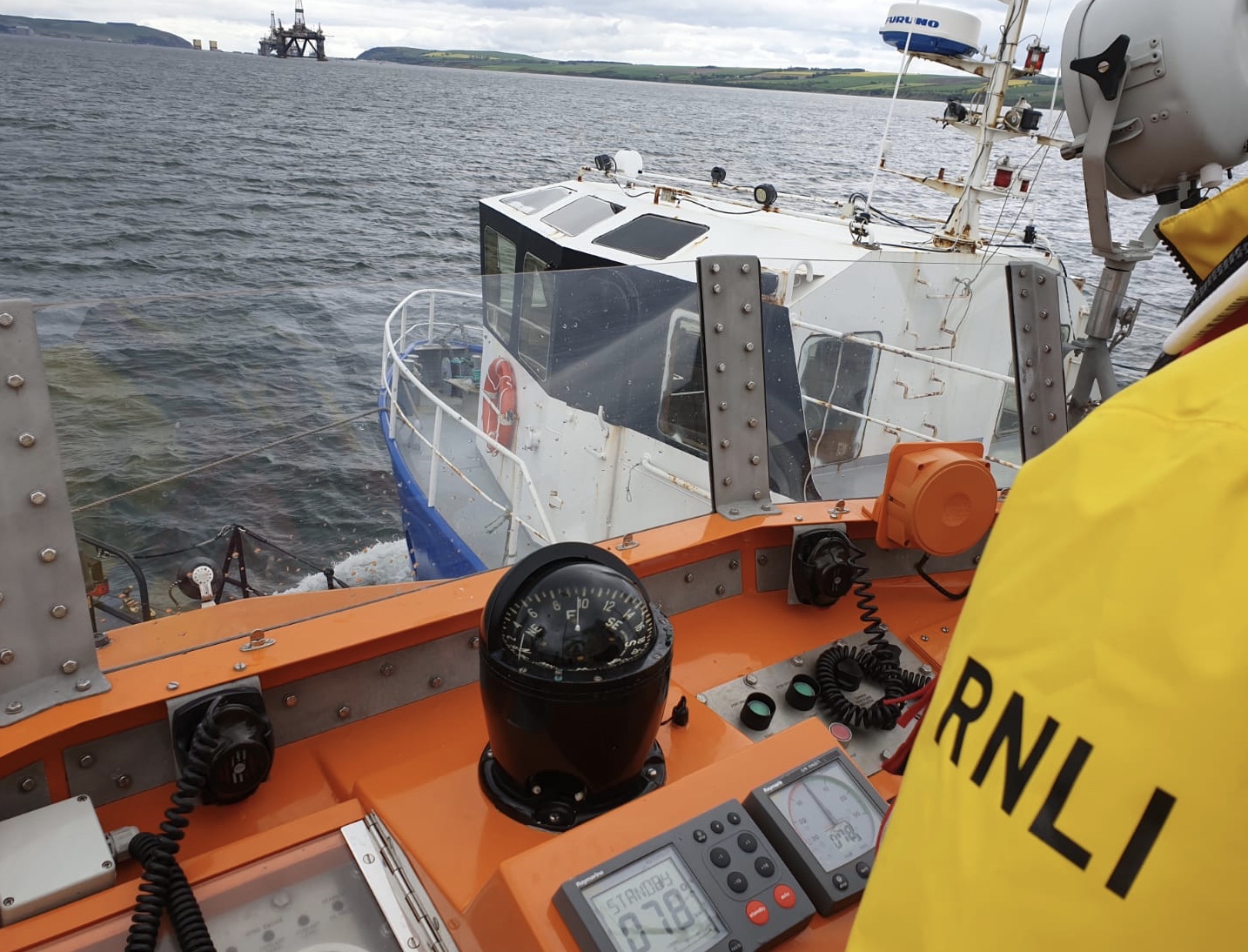 Vessel under tow