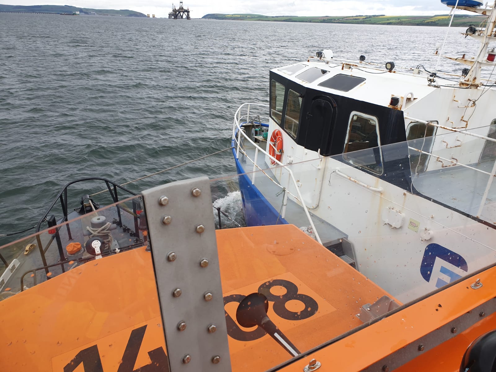 Vessel under tow