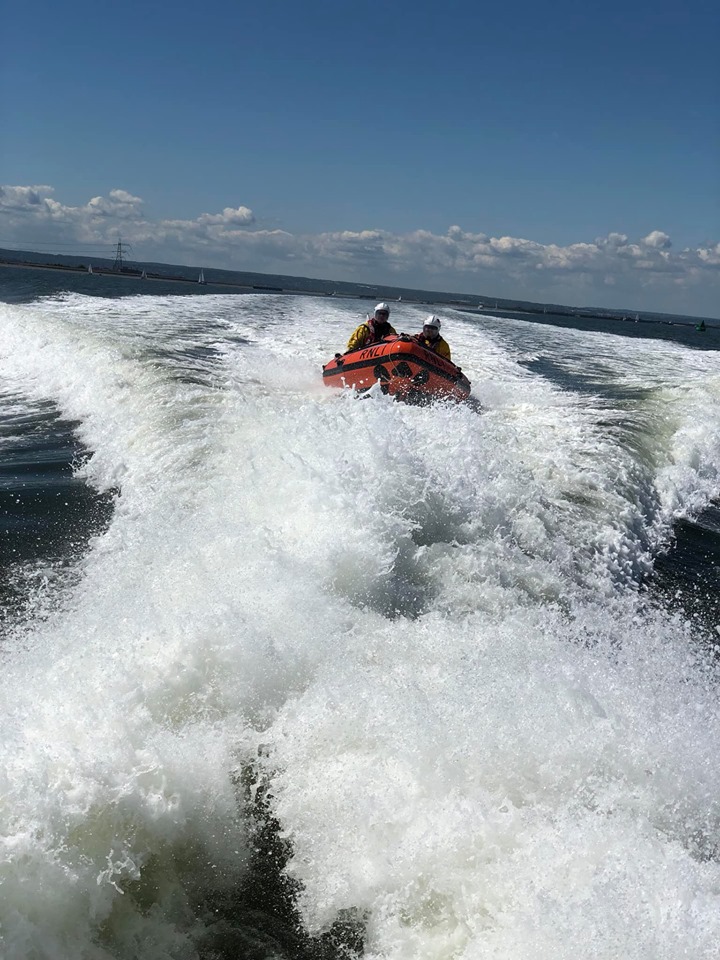 The Sheerness 'D' class inshore lifeboat 'Buster' .
