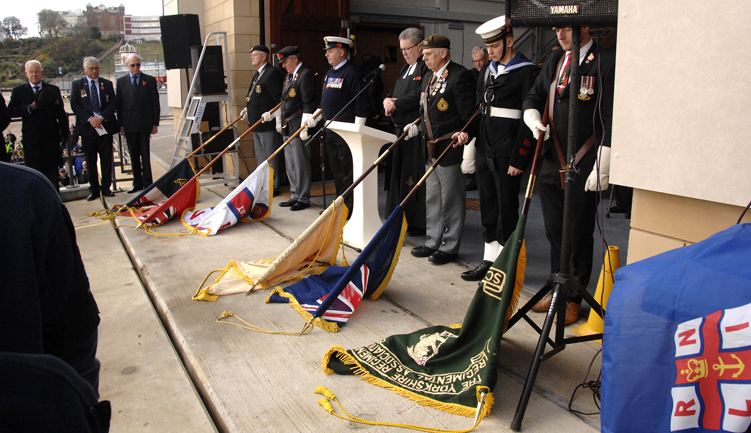The standards are lowered for the two-minute silence