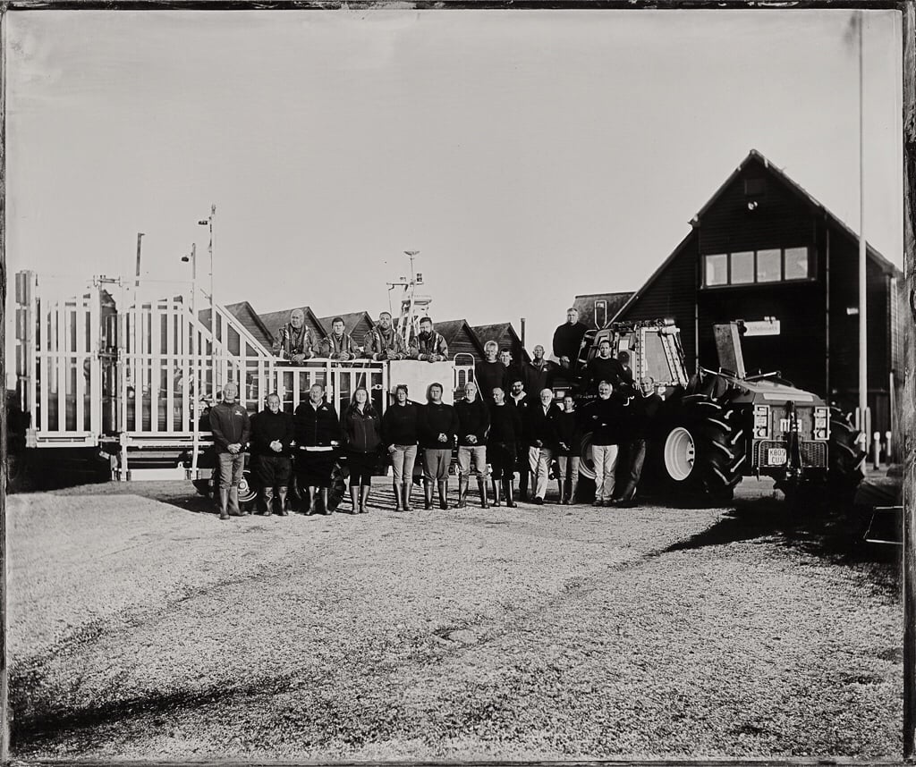 Jack Lowe's wet plate photograph of the Whitstable RNLI crew.