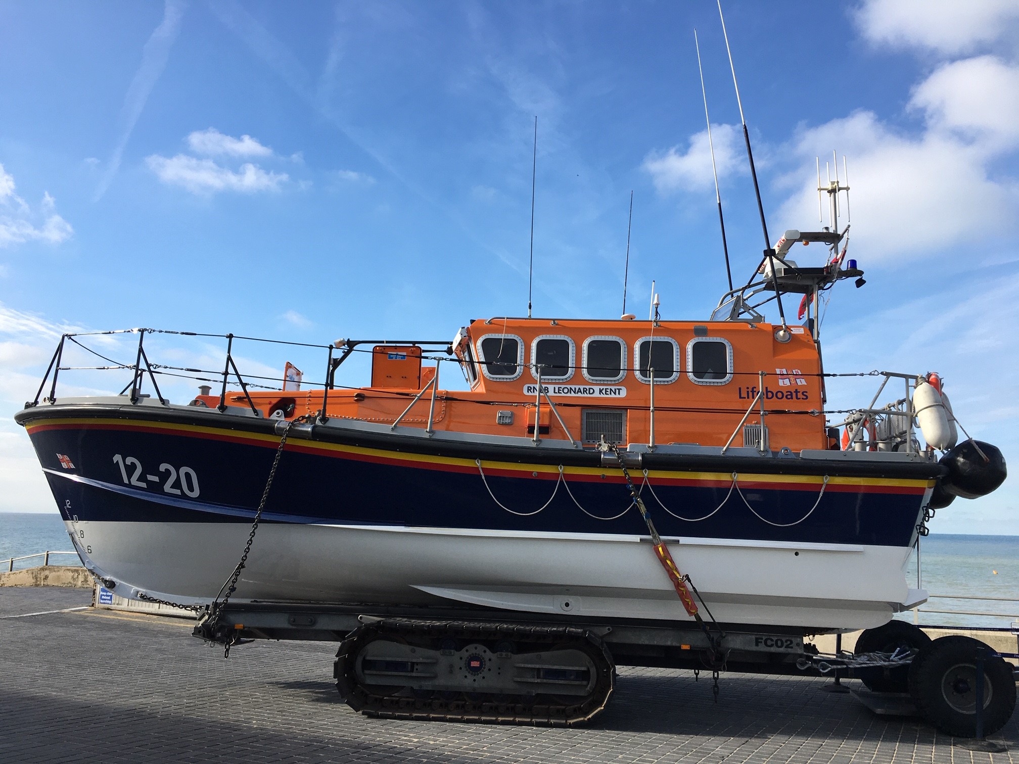 Margate RNLI's all-weather lifeboat, the Leonard Kent