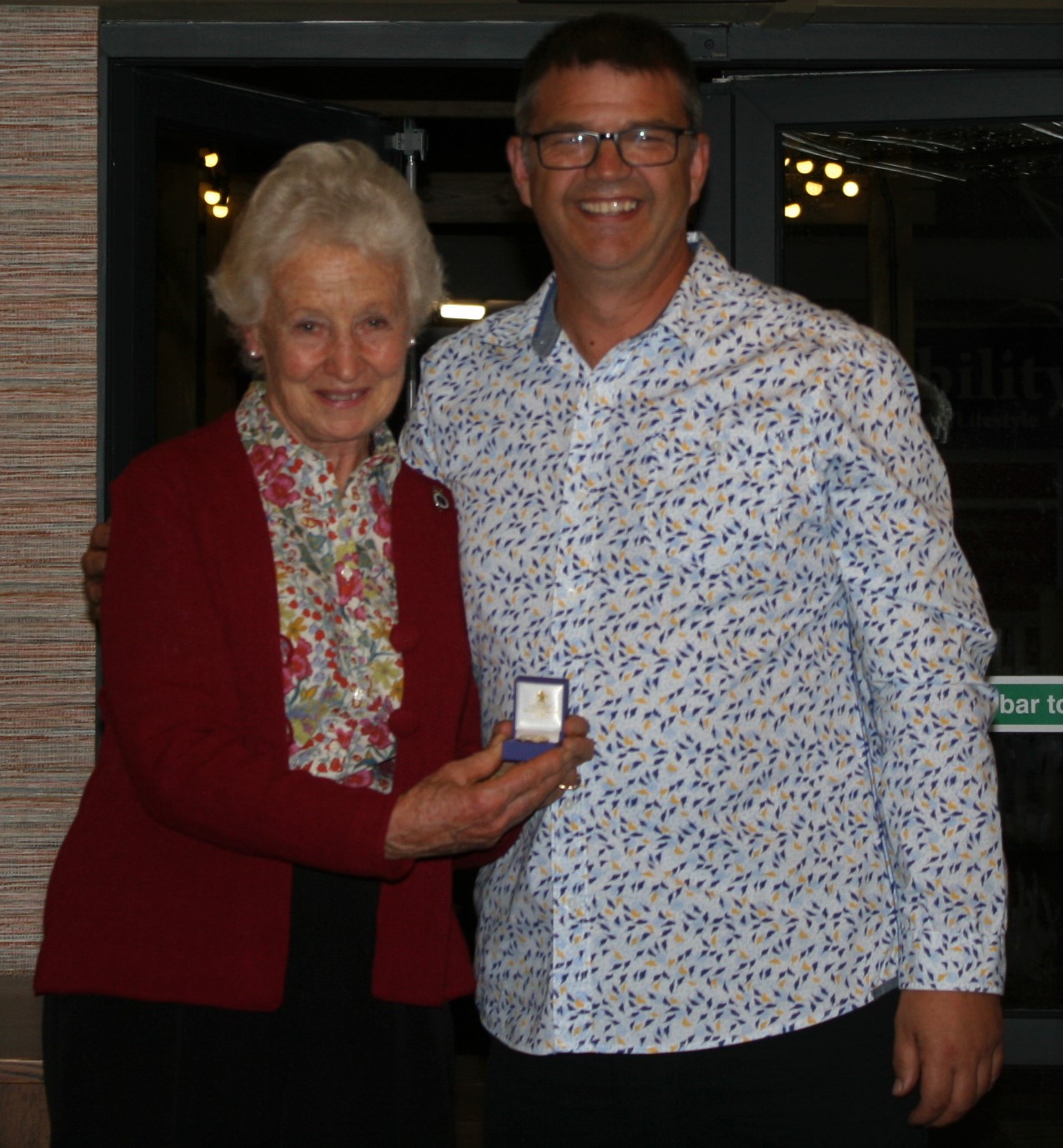 Kevin Goddard receives his 20 year long service medal
