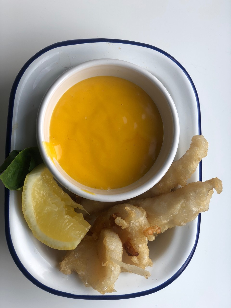Seafood tempura fresh from Peterhead fish market 