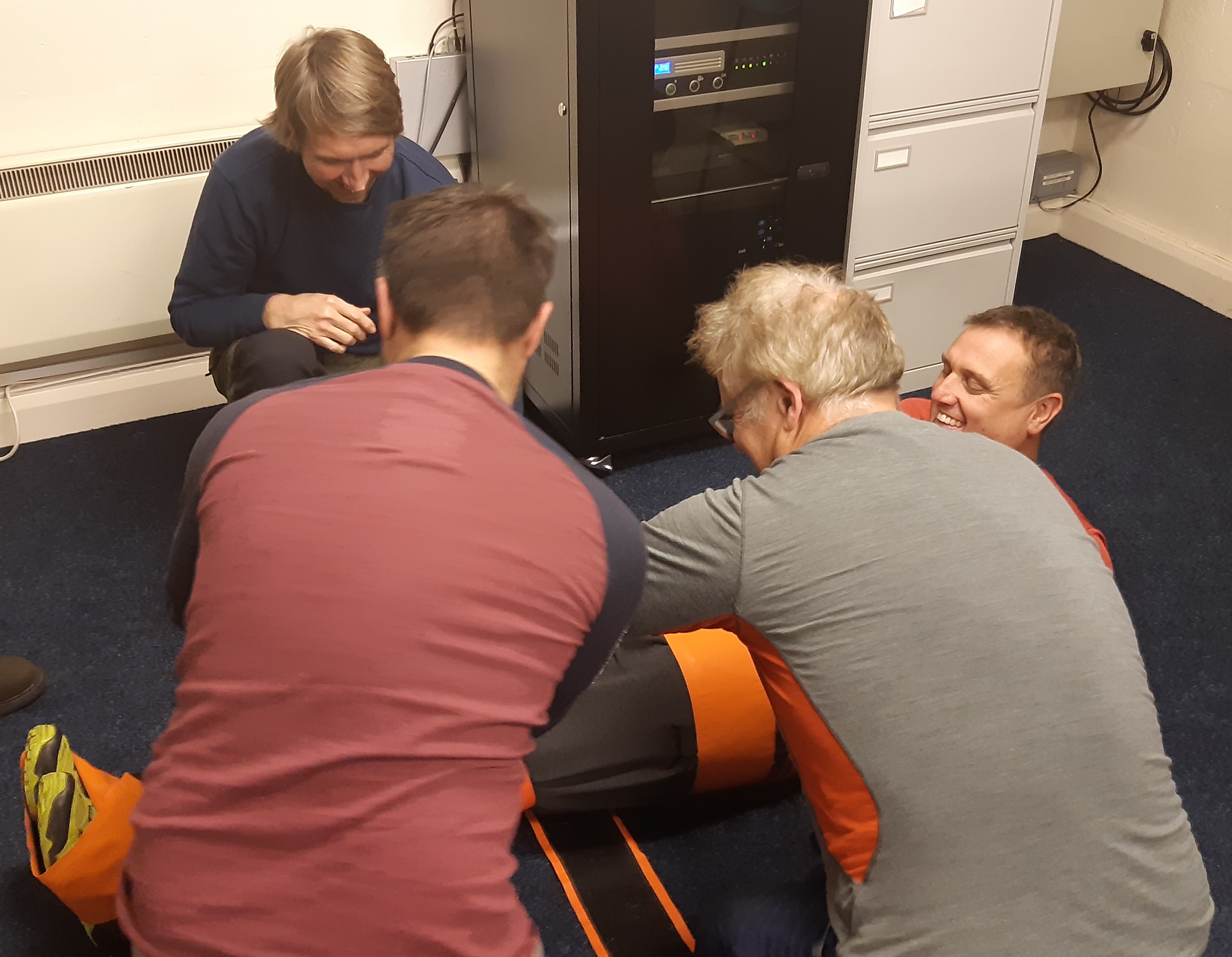 St Bees crew on their casulty care training course.