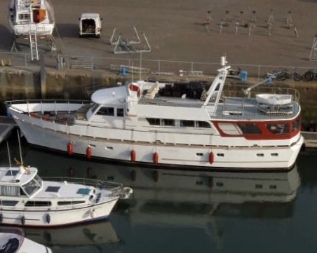 Michael Barlow's motor yacht 'Galmara'