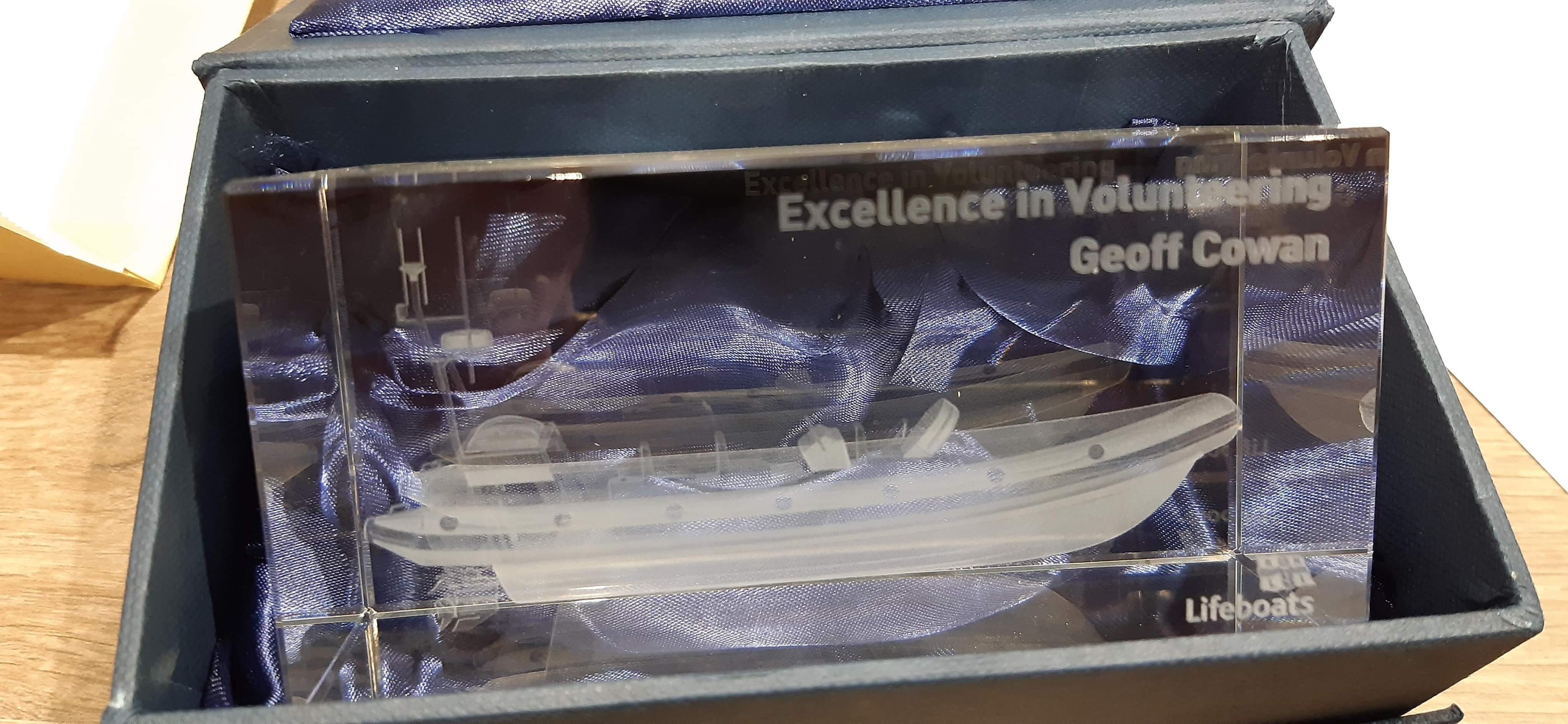 Geoff's Excellence in Volunteering Award 