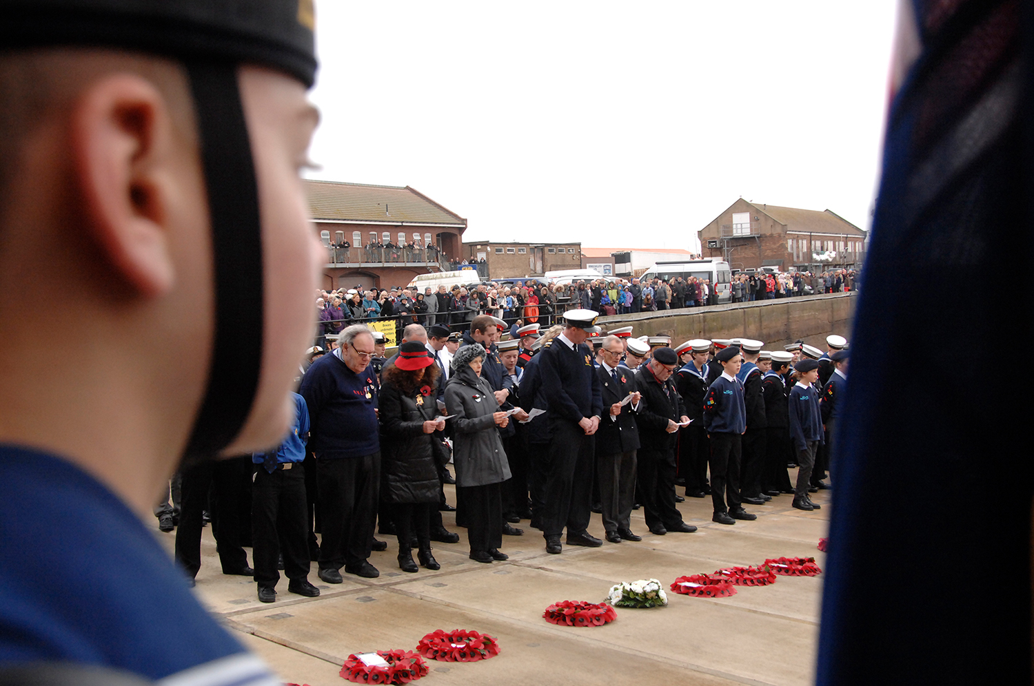 Last year’s Remembrance Sunday service at Scarborough lifeboathouse