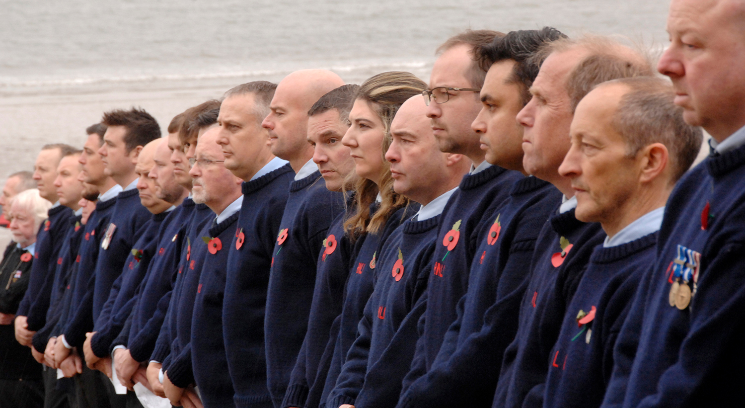 Last year’s Remembrance Sunday service at Scarborough lifeboathouse