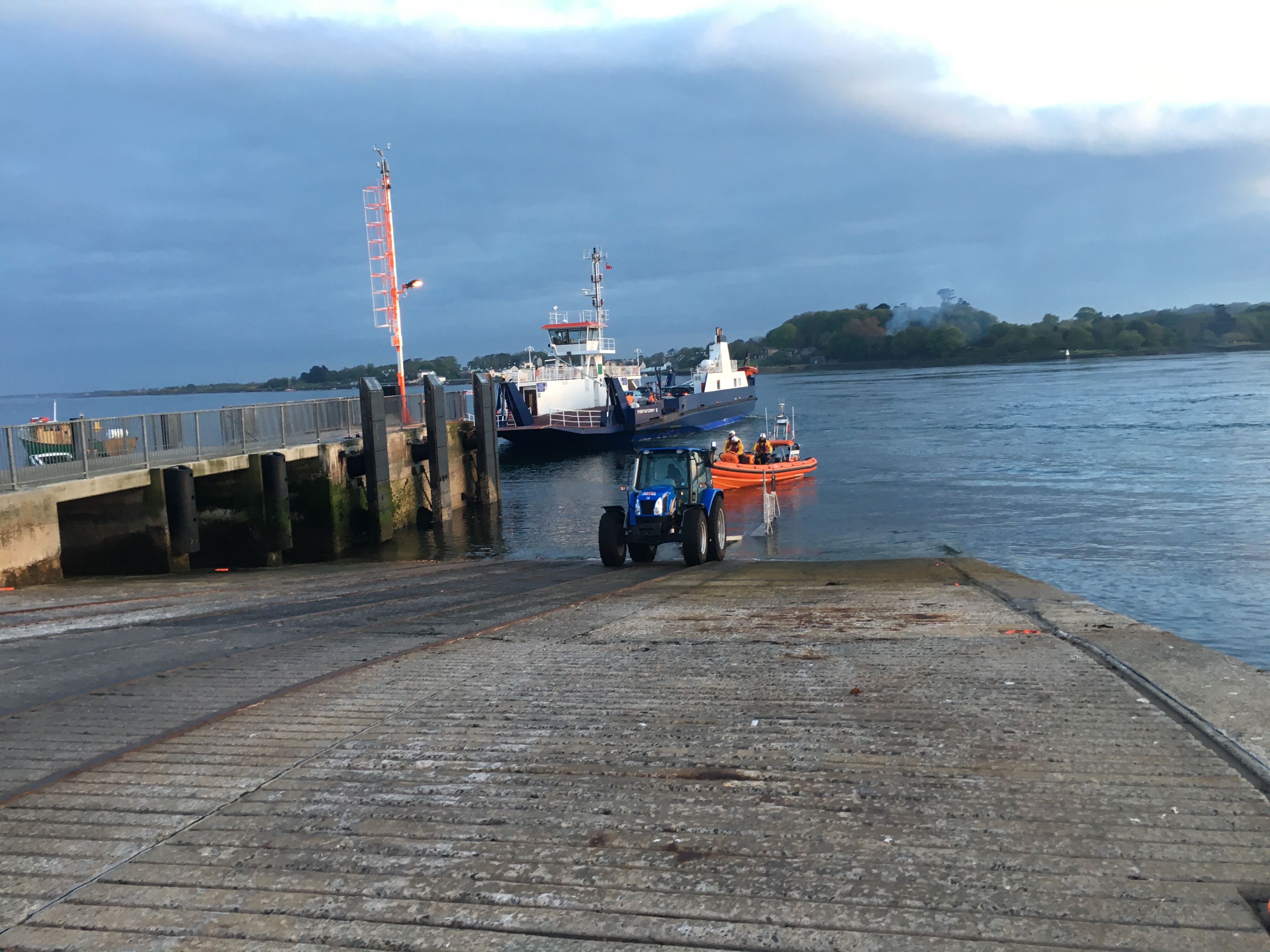 Portaferry Lifeboat launching on service