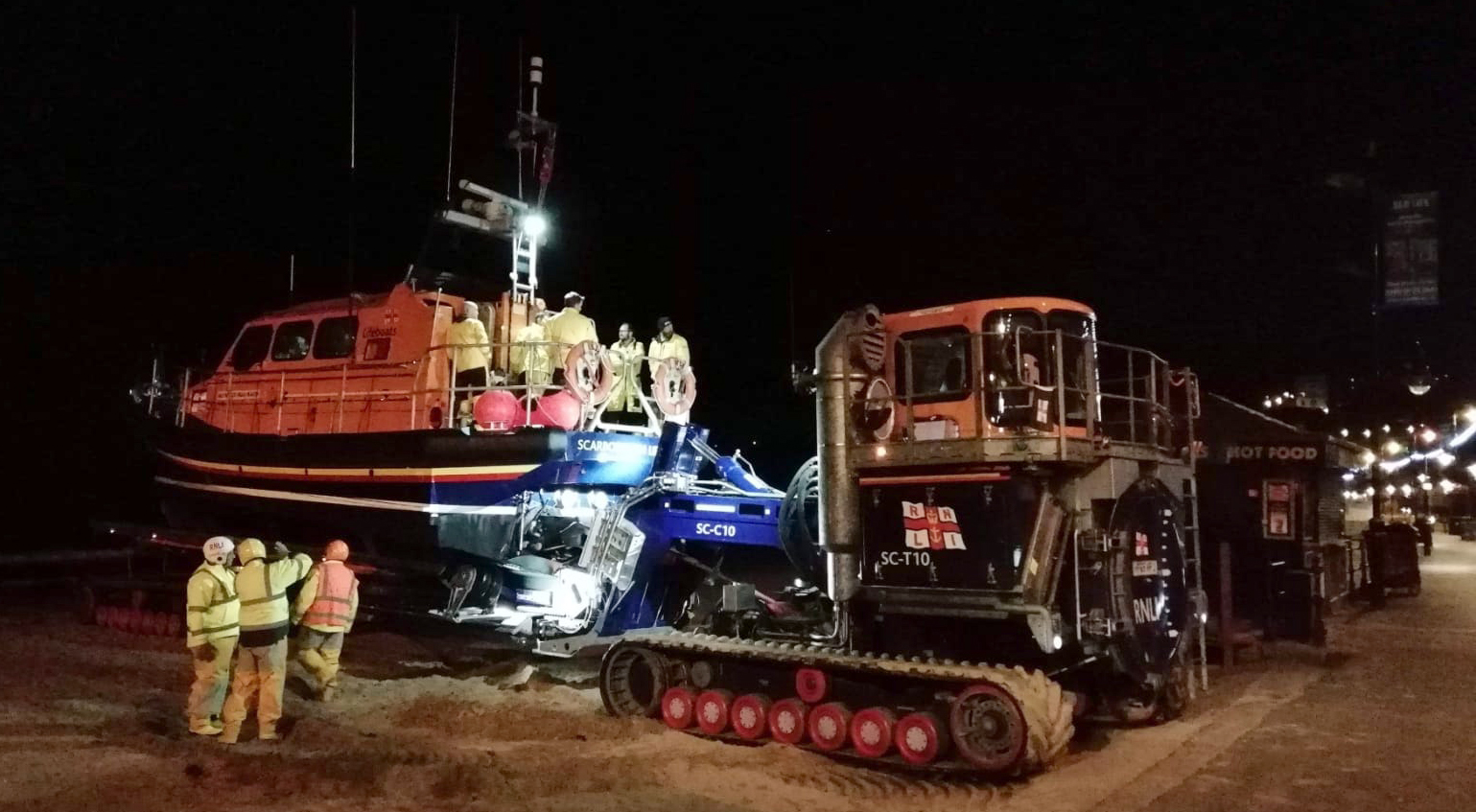 The Shannon lifeboat was recovered at about 11pm
