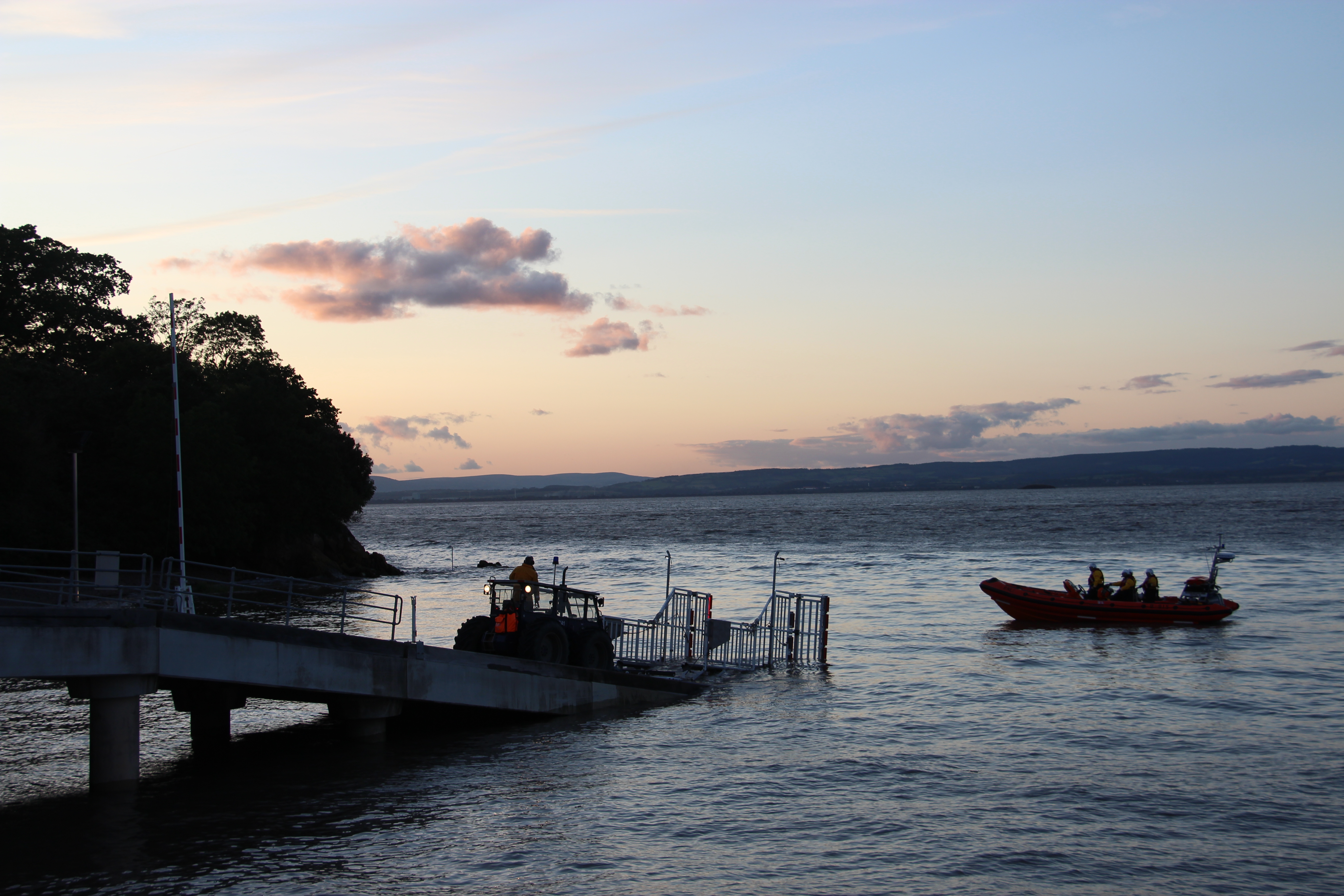 Recovery of the lifeboat at the end of the day