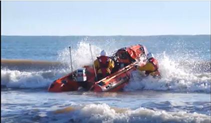 Being a crew member on Filey ILB for virtual lifeboat weekend.