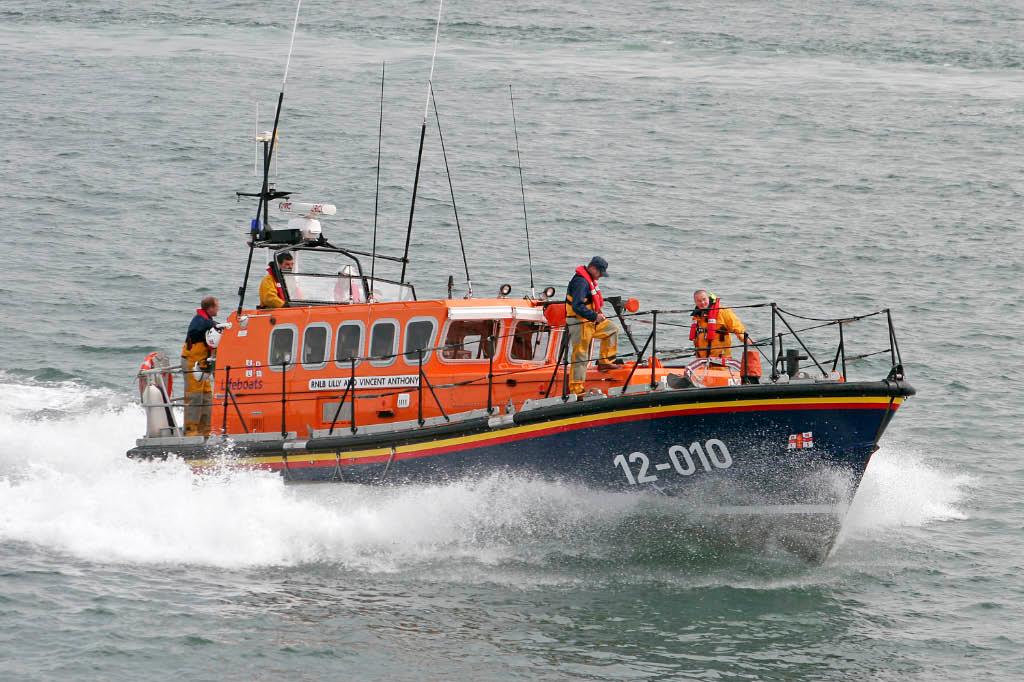 Pwllheli RNLI are saddened by the passing of crew member Barry Davies (pictured front right