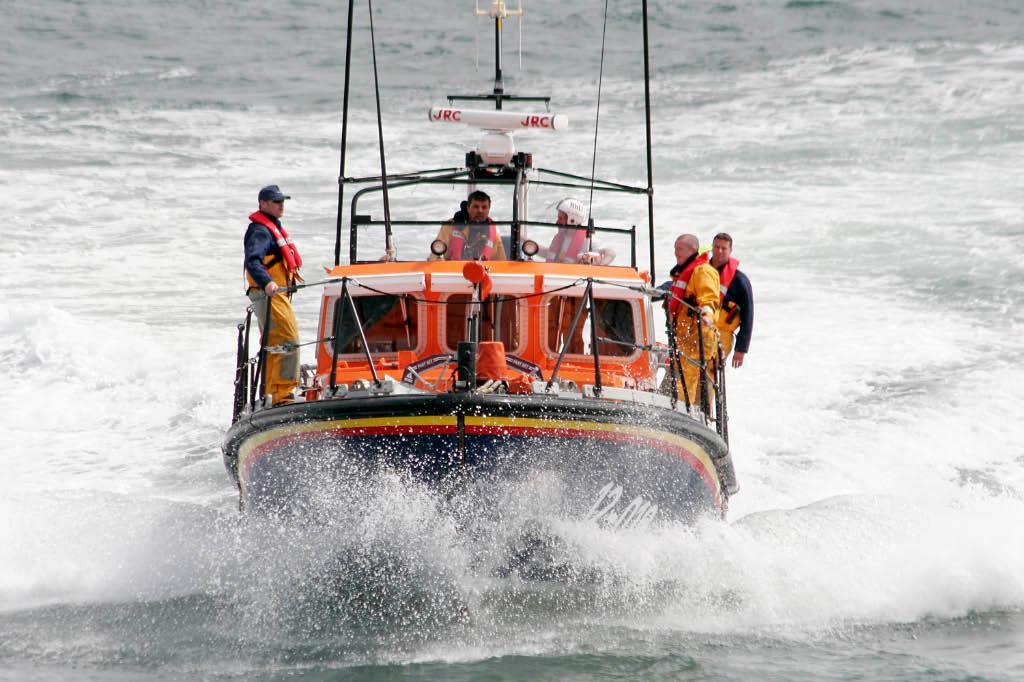 Pwllheli RNLI are saddened by the passing of crew member Barry Davies (pictured front right