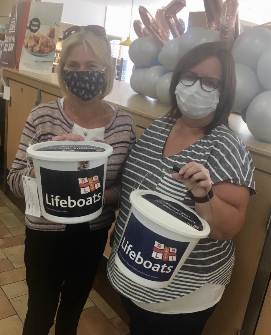Troon RNLI fundraisers at the Morrisons store in Troon