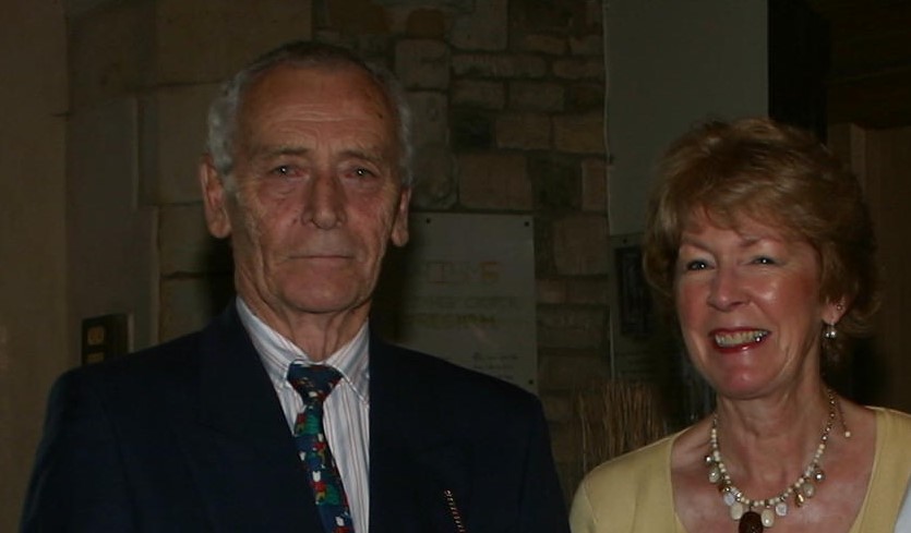 Richard Colton is pictured with his wife Caroline