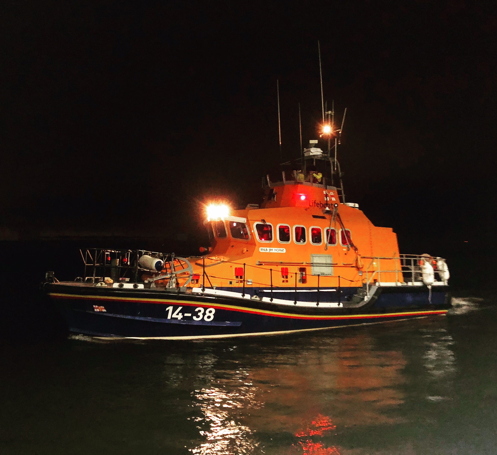 Troon RNLI all-weather lifeboat launches on service
