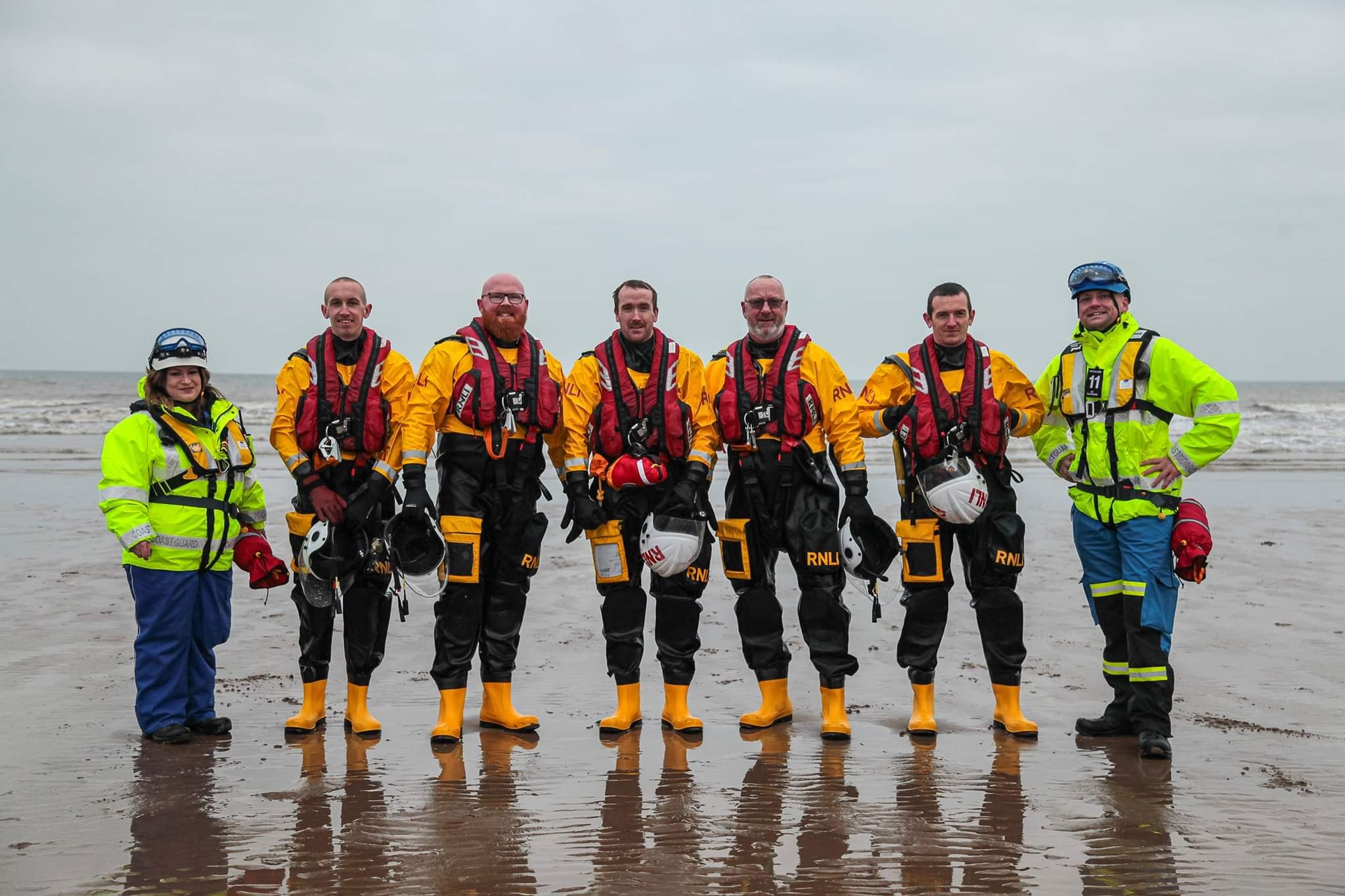 Safety cover by St Bees RNLI and Whitehaven Coastguard Rescue Team