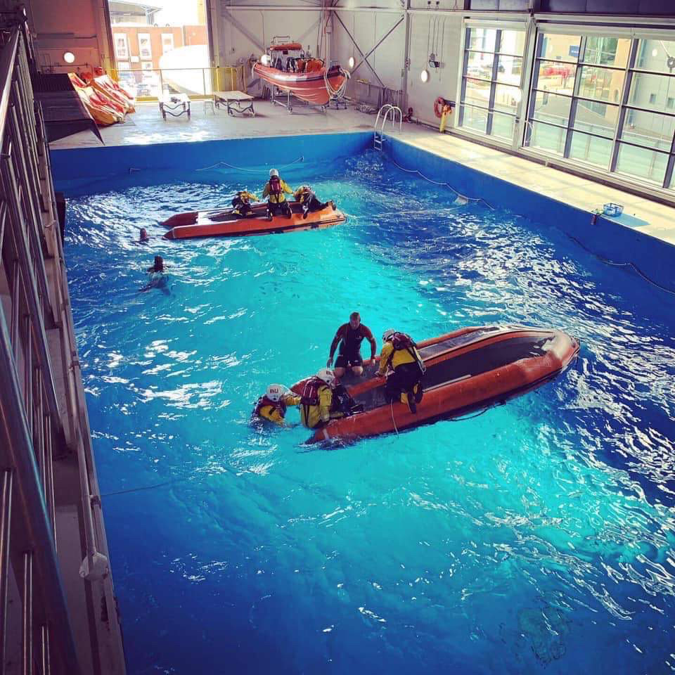 RNLI life saving training at Poole