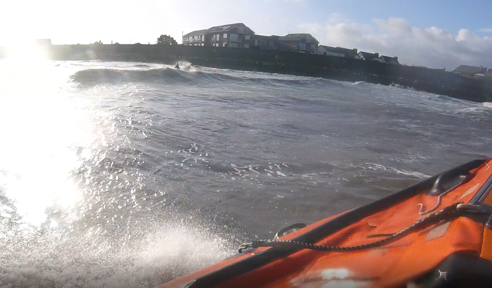 service to kite surfer off Rhyl.