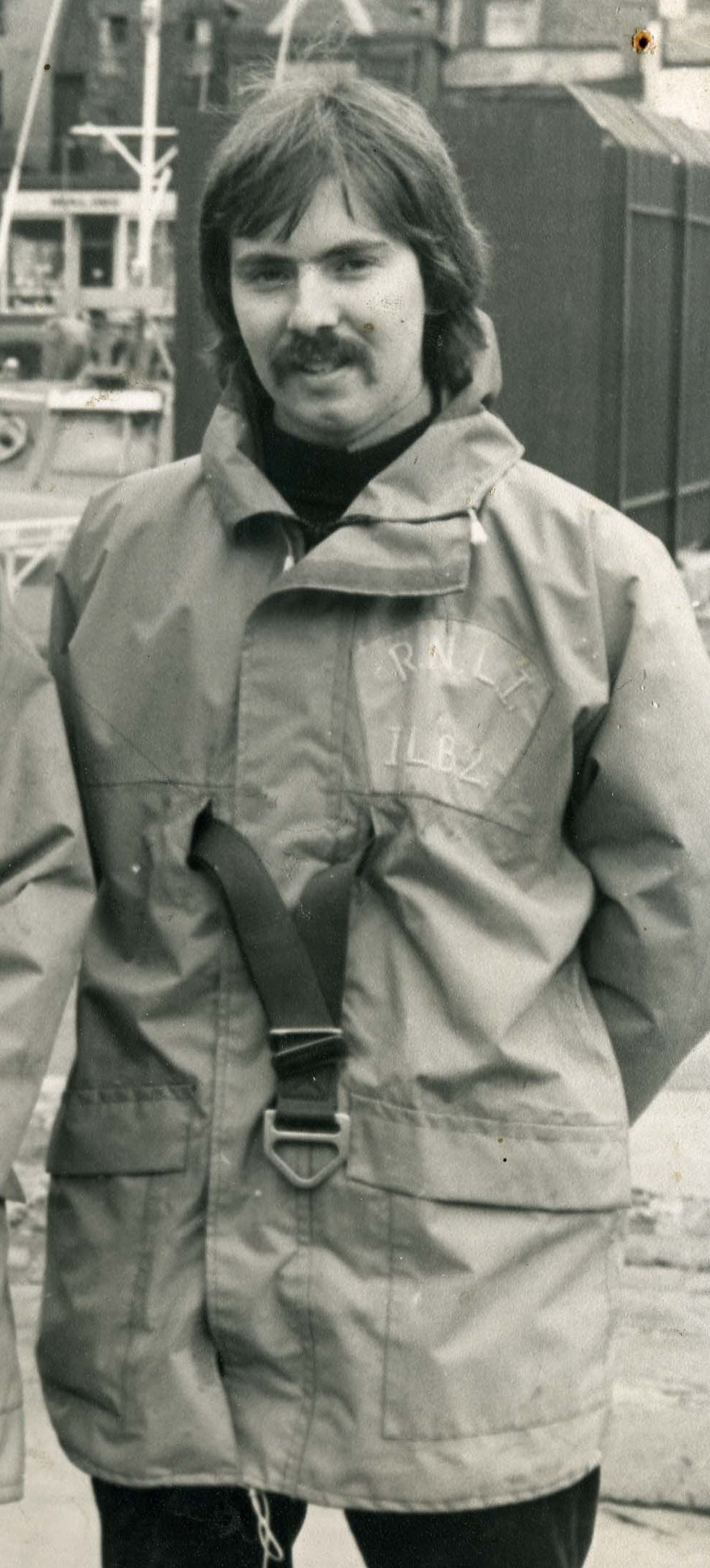 Late RNLI crew member Tony Easton in 1977
