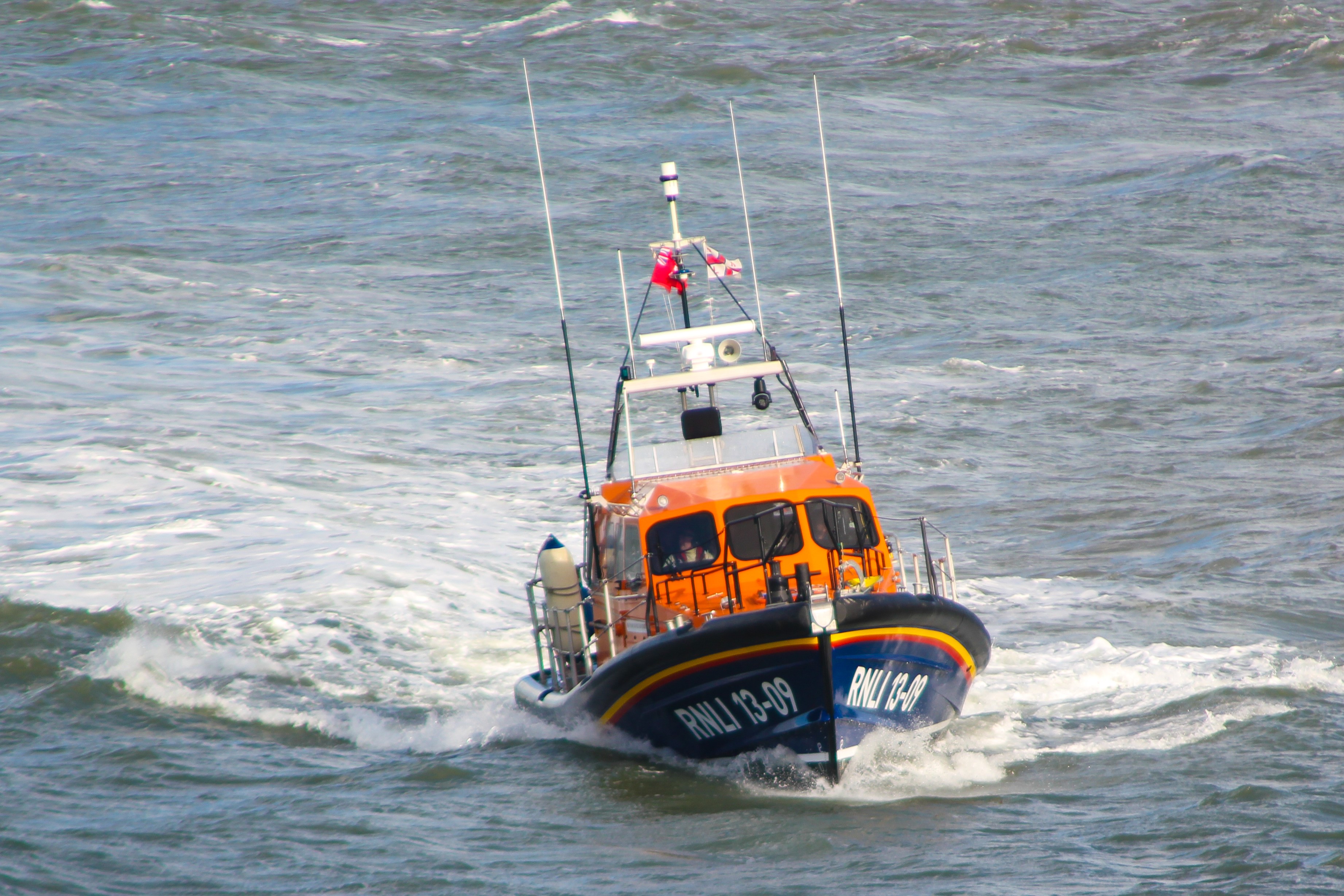 Shannon class all-weather lifeboat at sea