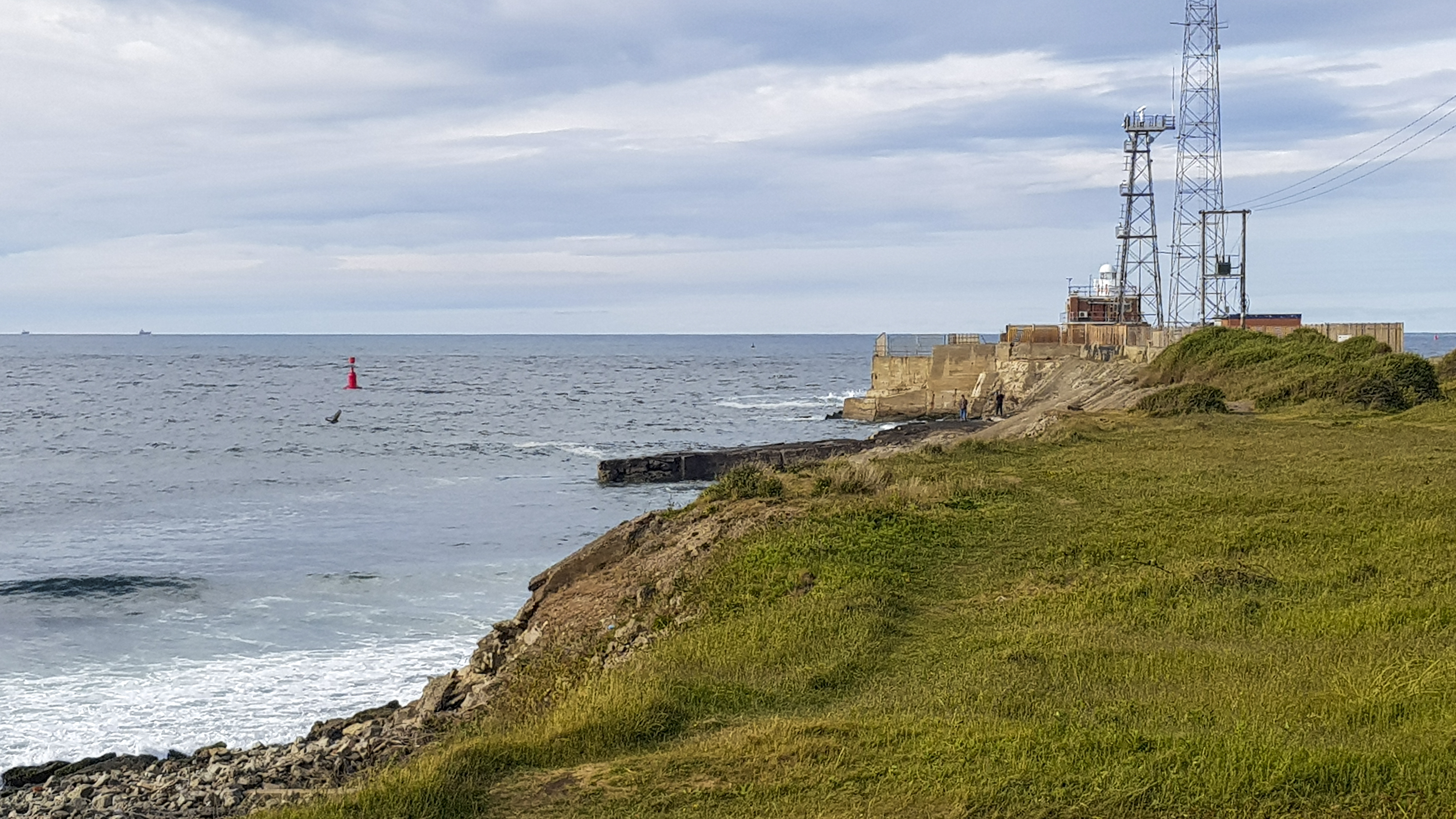 Library image of the South Gare near Redcar