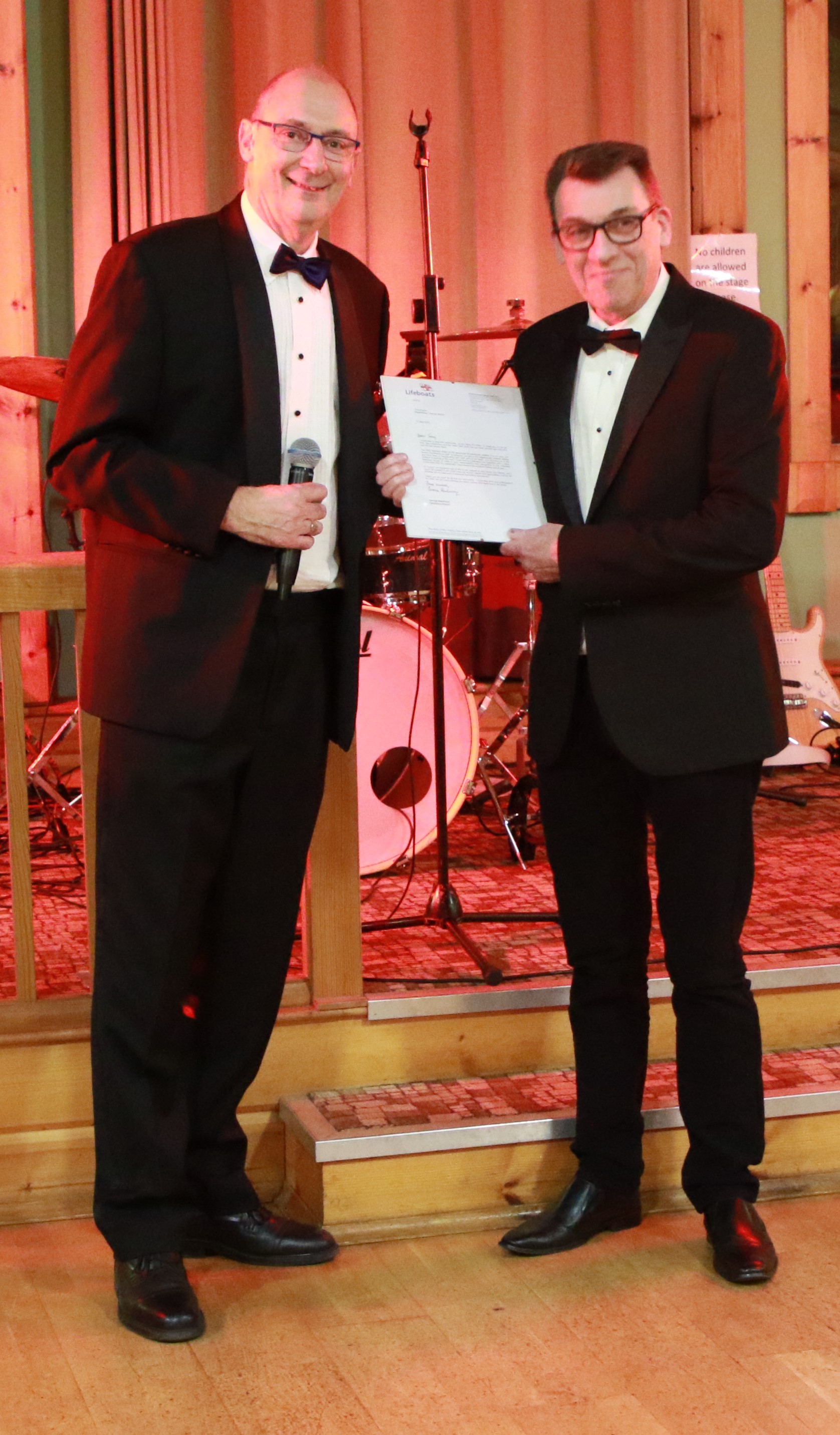 Tony Phoenic receive letter of thanks from Philip Smith Chairman 