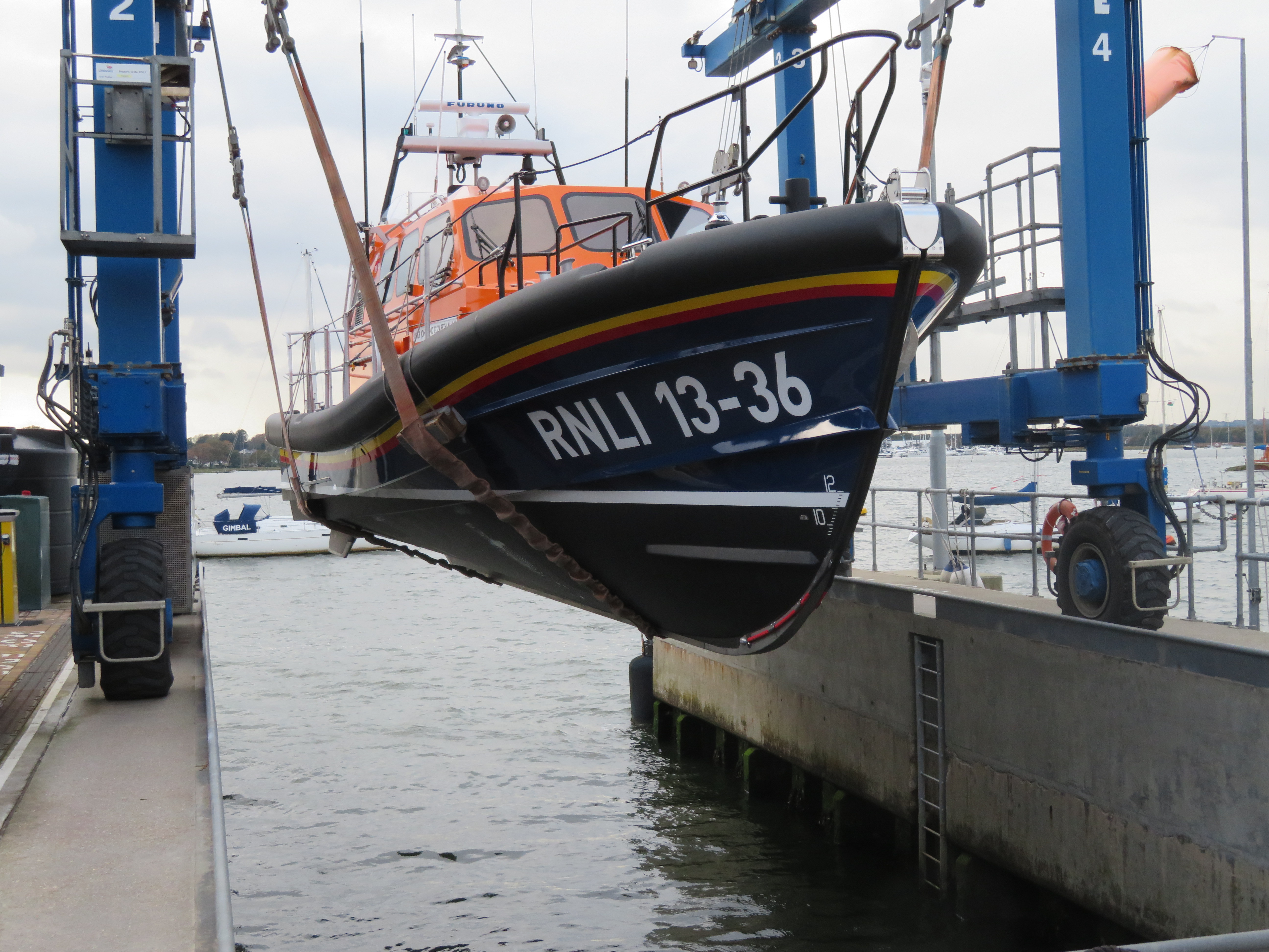 RNLB John and Elizabeth Allan being launched at Poole