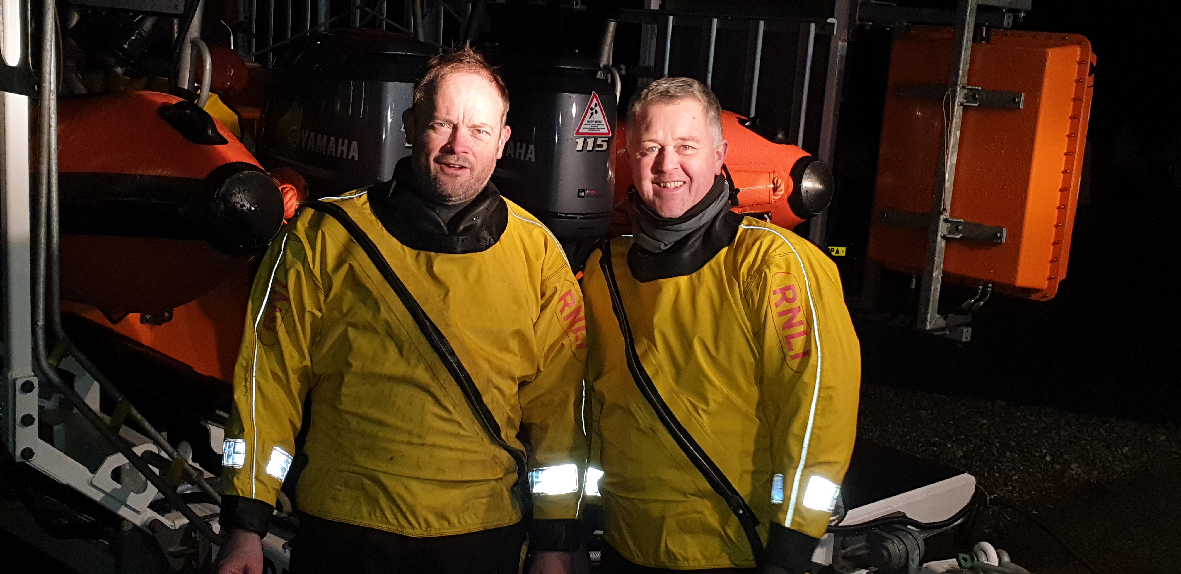 Dave Mitchell with Area Lifesaving Manager Allen Head