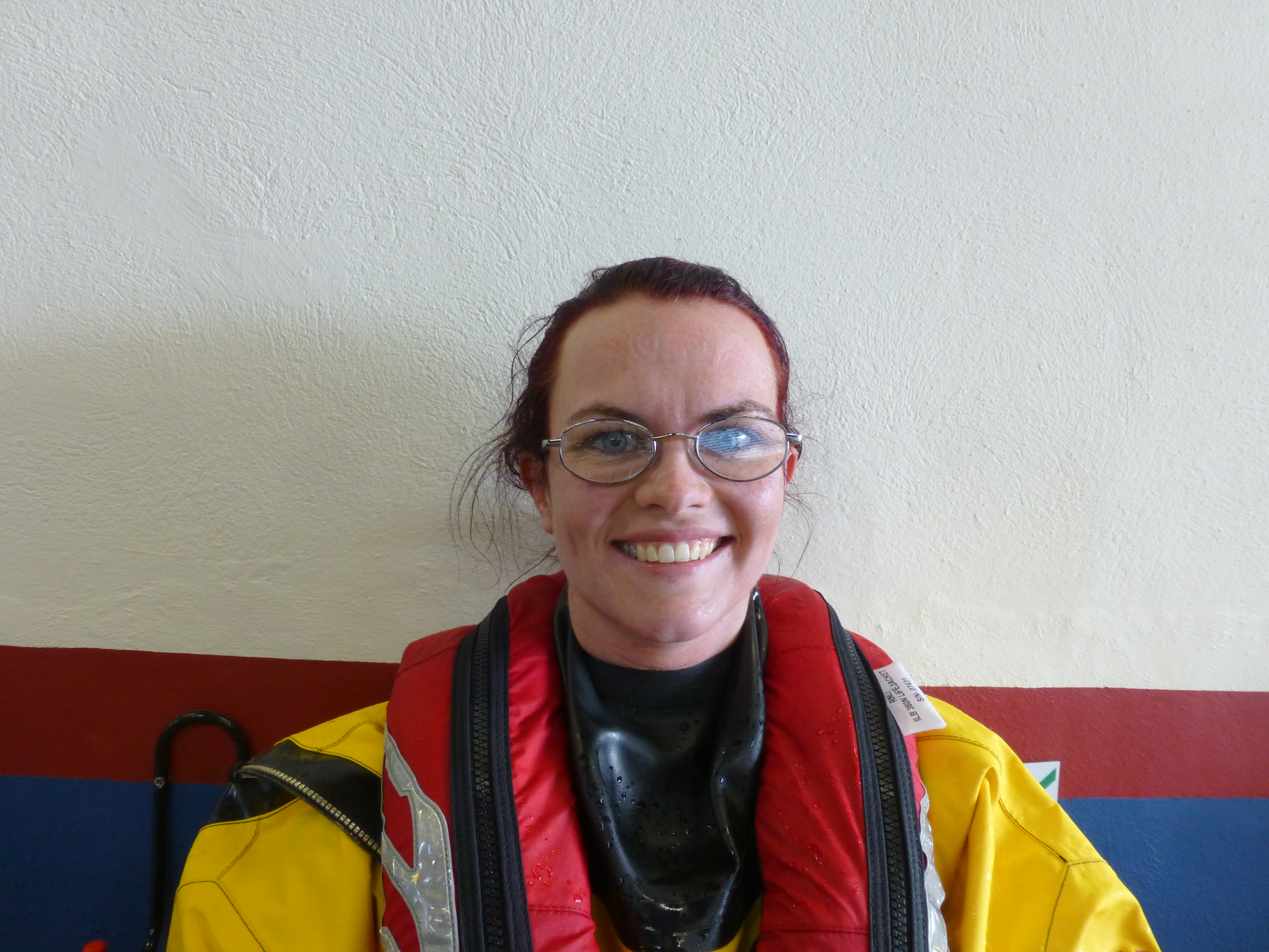 At Newbiggin lifeboat station