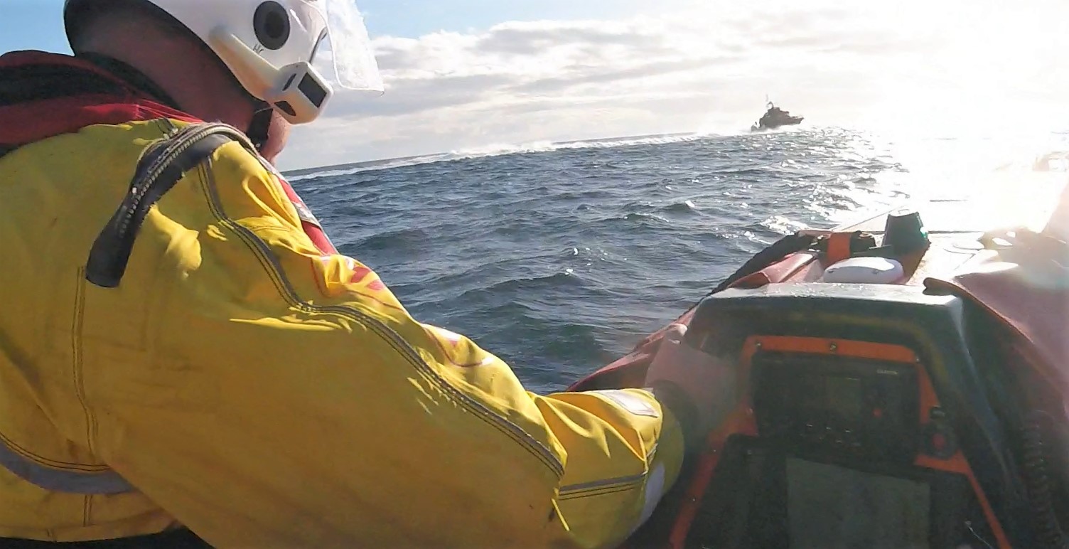 Troon RNLI all-weather and inshore lifeboats