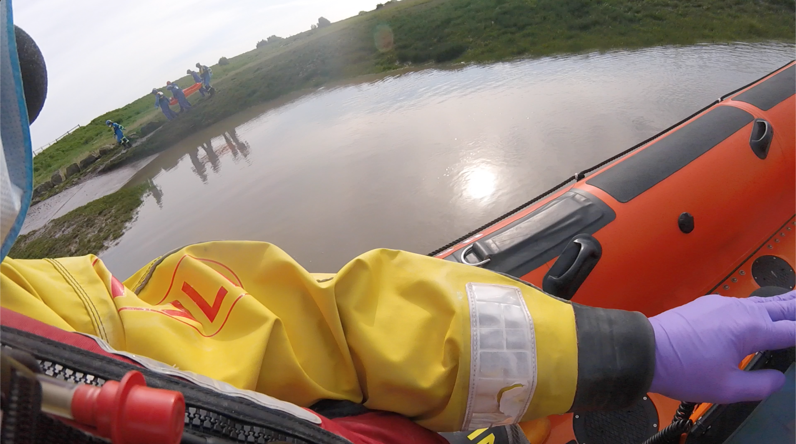 Casualty safely handed over to HM Coastguard Teams &amp; Ambulance Service