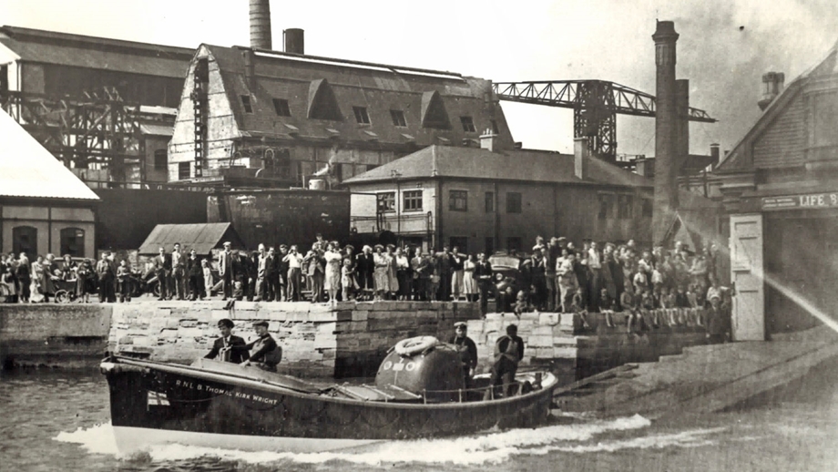 The first motorised lifeboat for Poole 