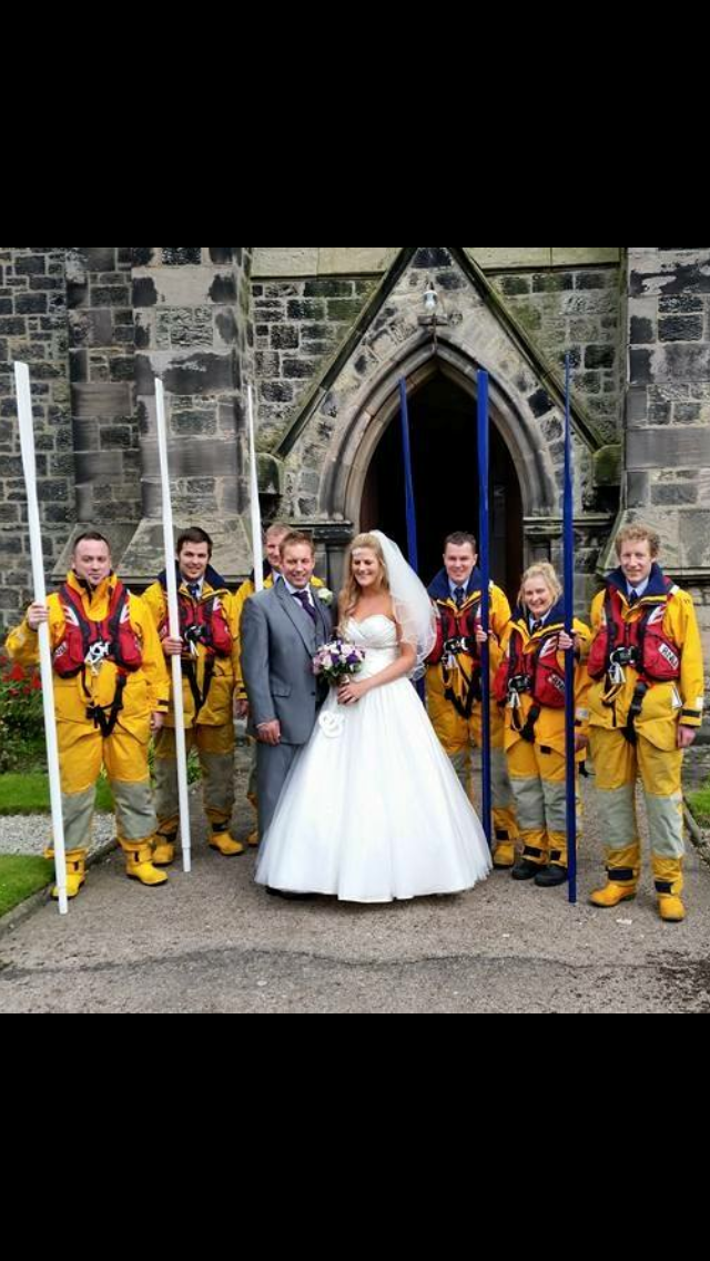 Guard of Honor for 2nd Coxswain Robert Frost &amp; his wife Louise when they married in 2015
