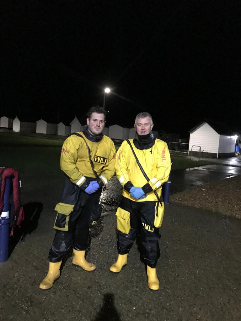 Walmer crew member Ed Benson and Area Lifesaving Manager Allen Head.