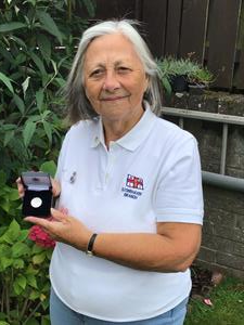 Roberta Duncan with her medal